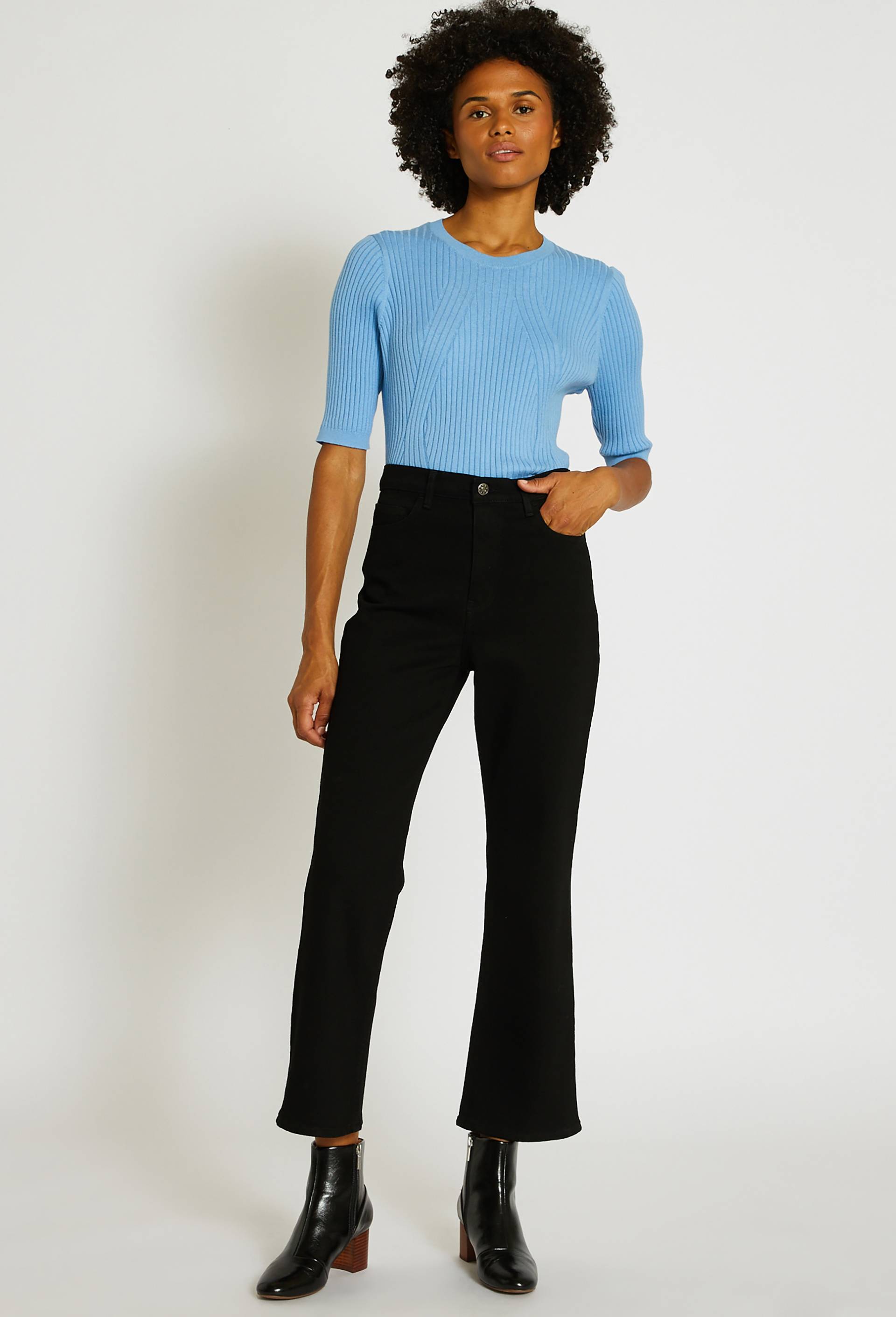 Jean flare, Noir, large image number 0