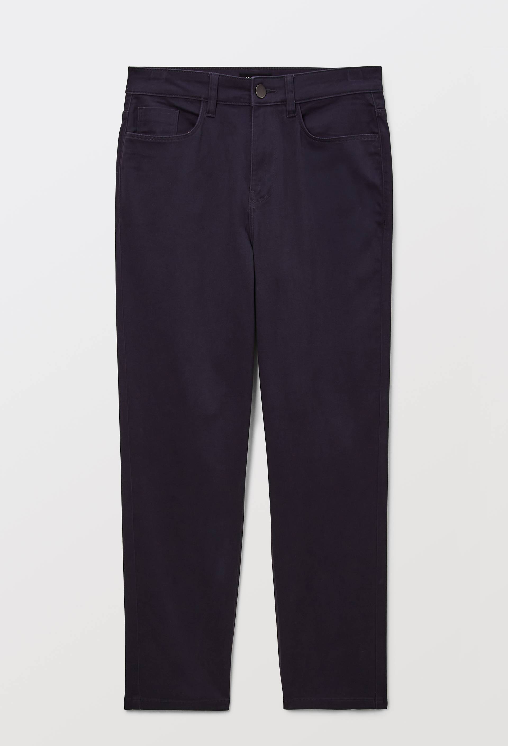 Pantalon droit contenant du coton, Bleu fonc&eacute;, large image number 2.0