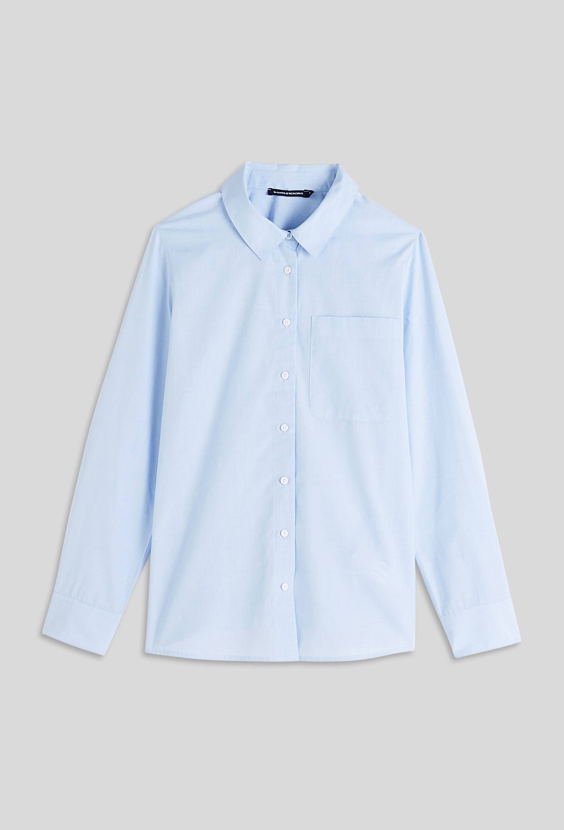 Chemise basique, Coton BIO, Bleu clair, large image number 2
