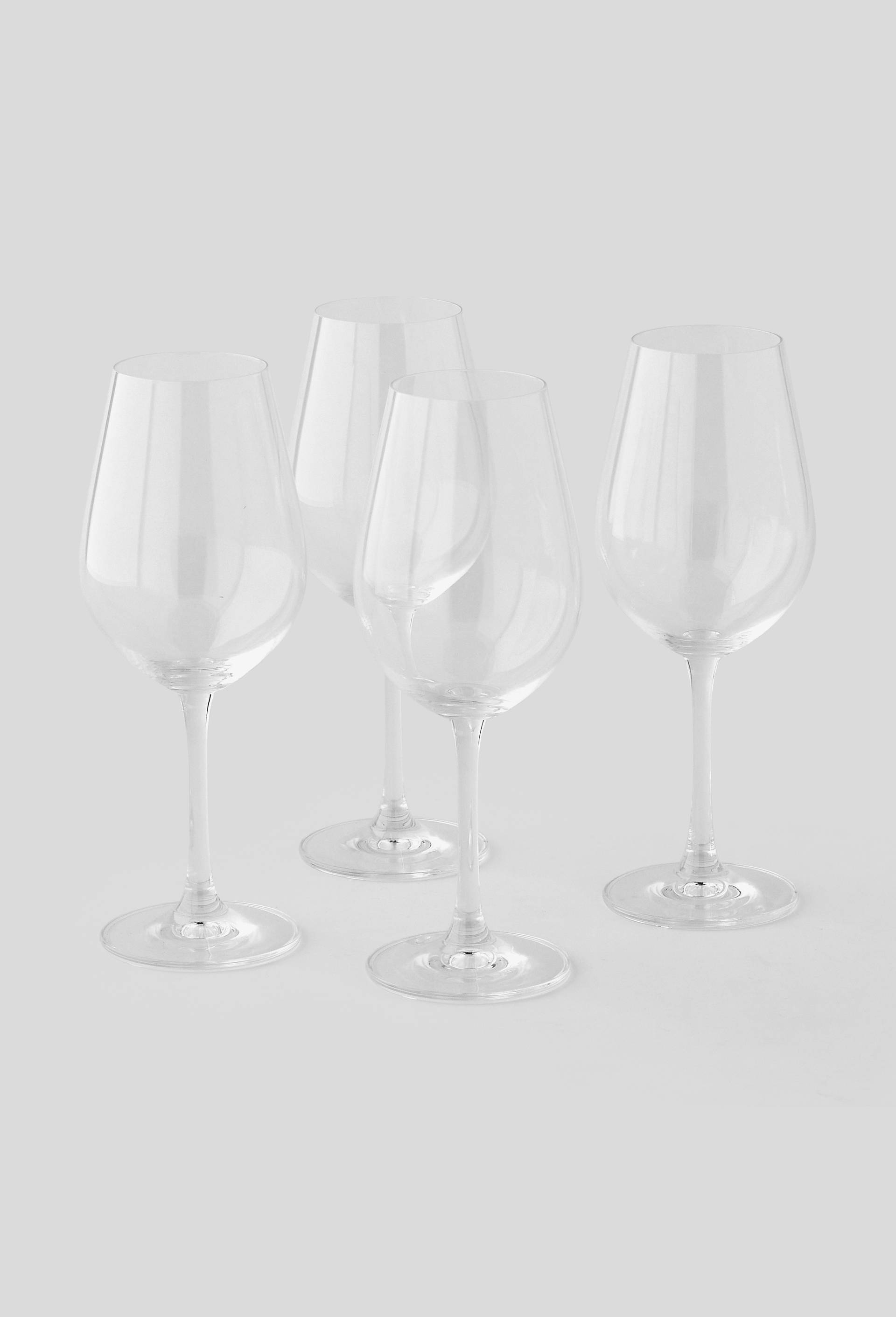 Lot de 4 verres à vin, 40cl, Transparent, large image number 1.0