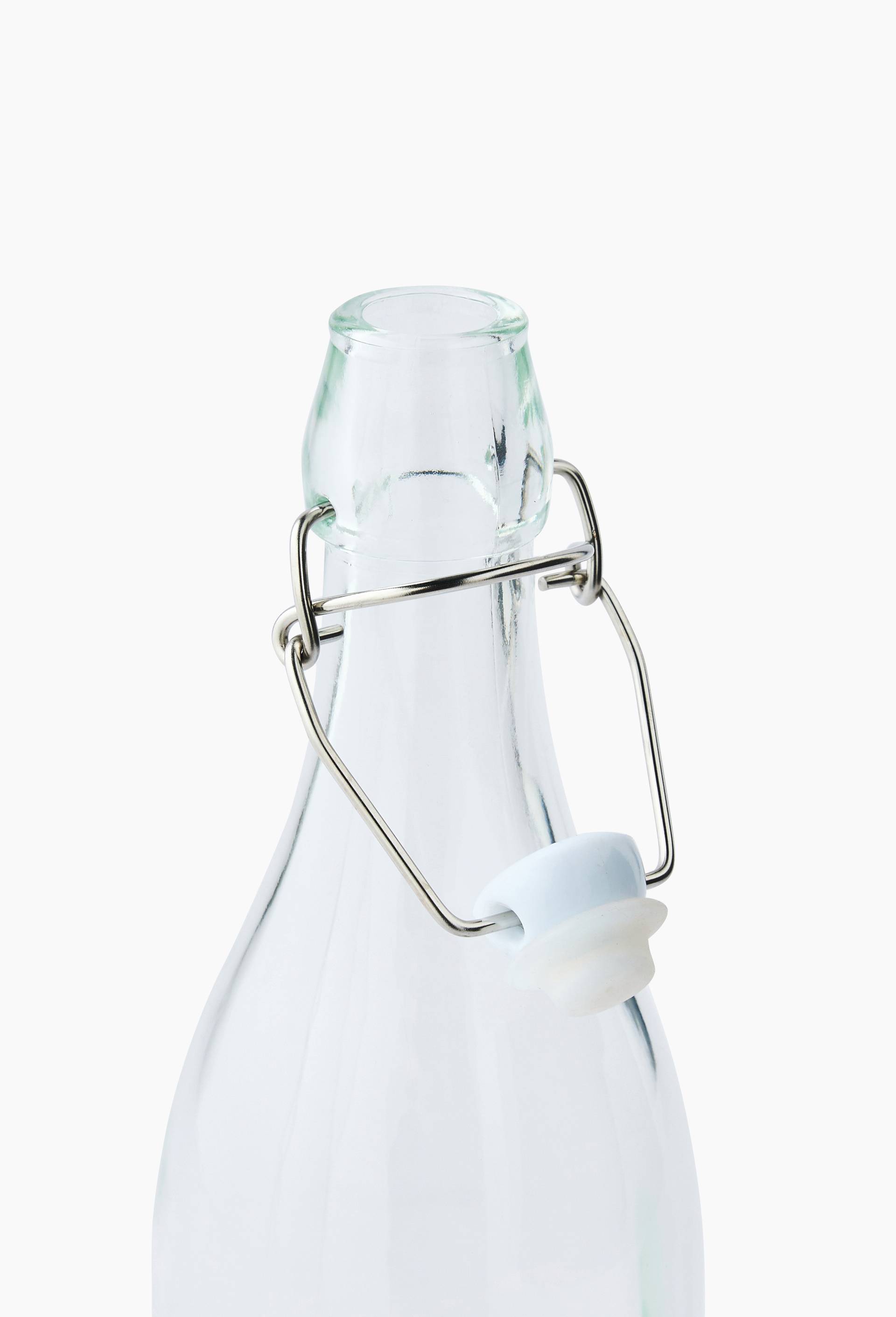 Bouteille avec bouchon, 1L, Transparent, large image number 1.0