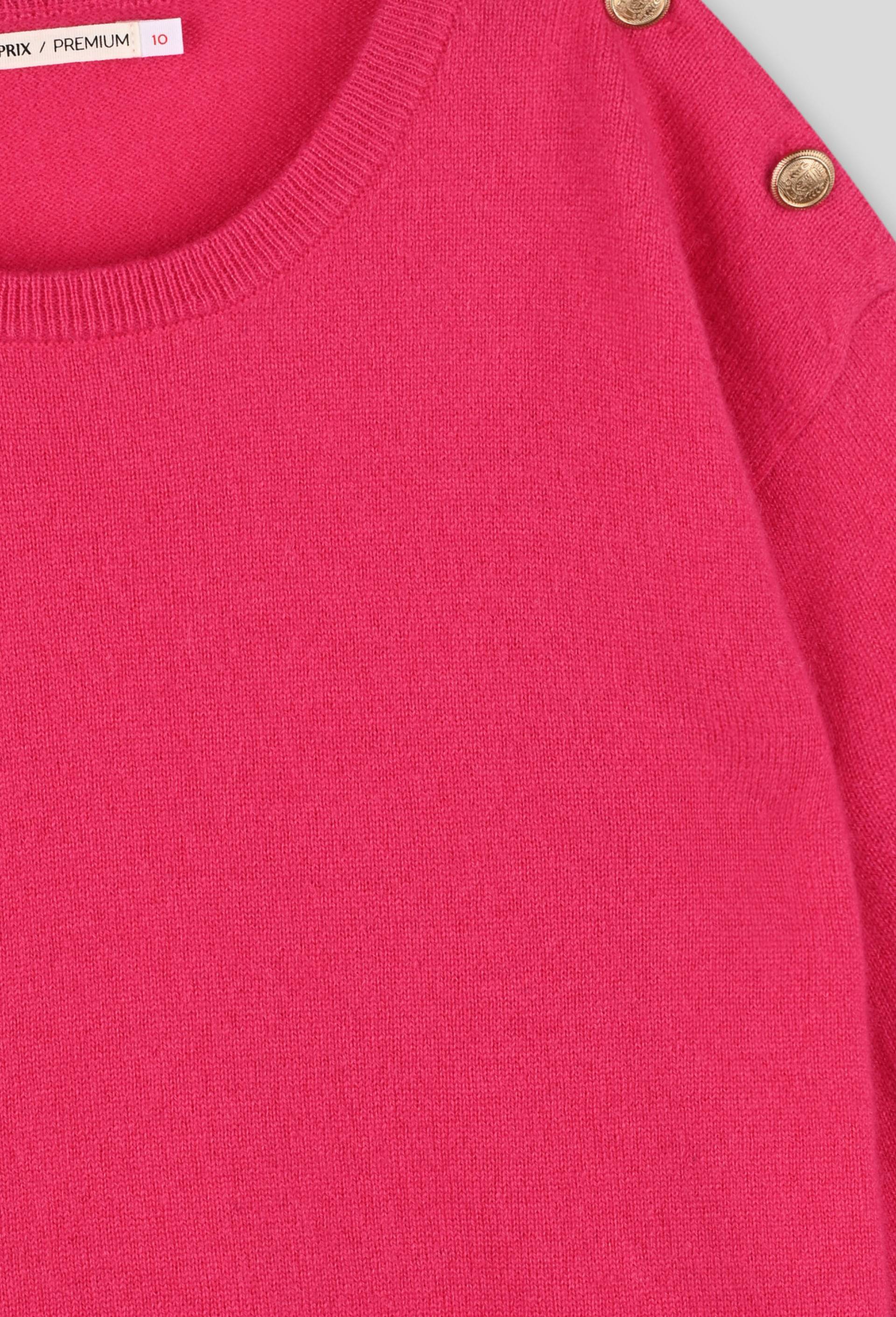 Pull en cachemire uni, certifié OEKO-TEX, Rose, large image number 2