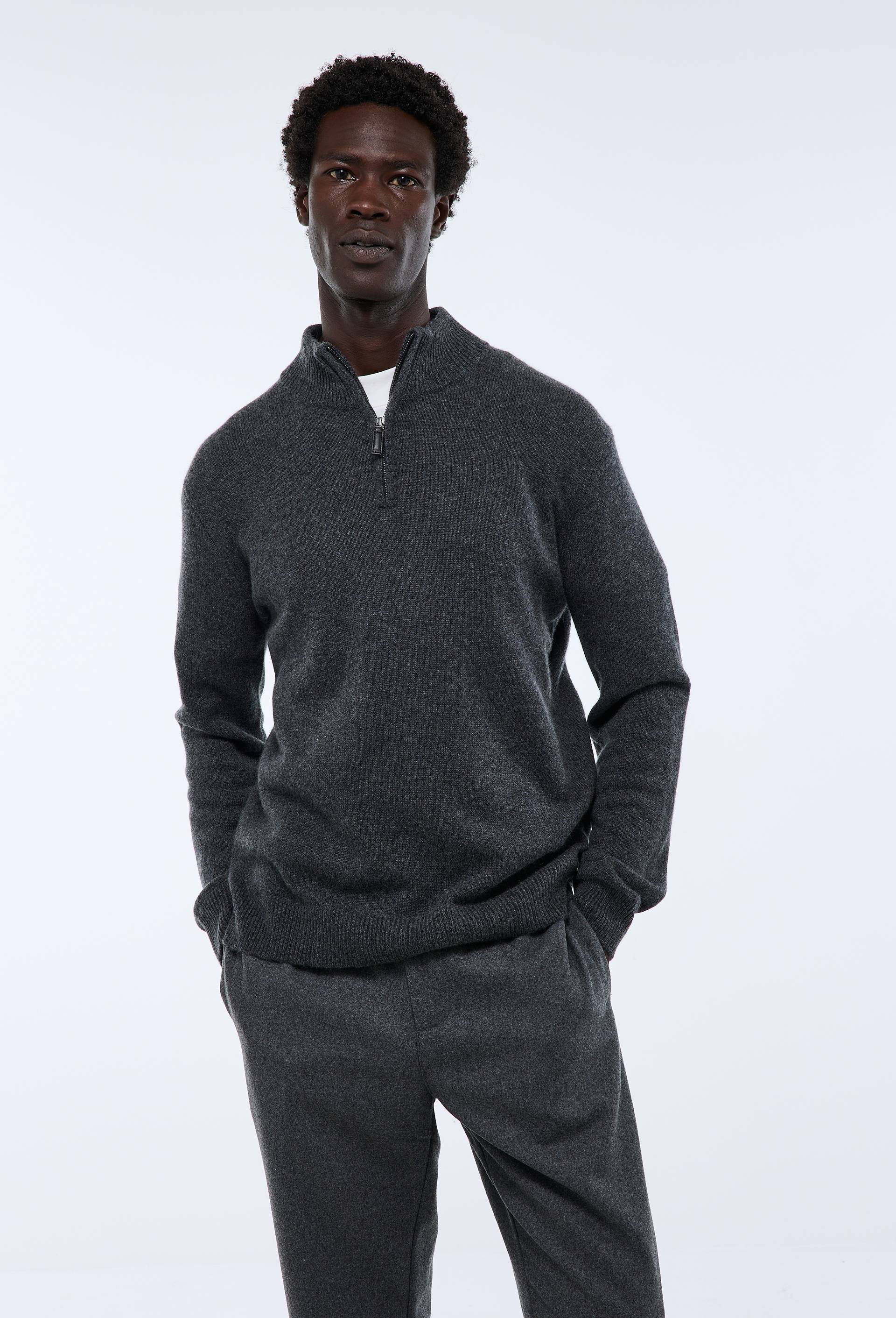 Pull col camionneur en cachemire - MONOPRIX PREMIUM - Modalova