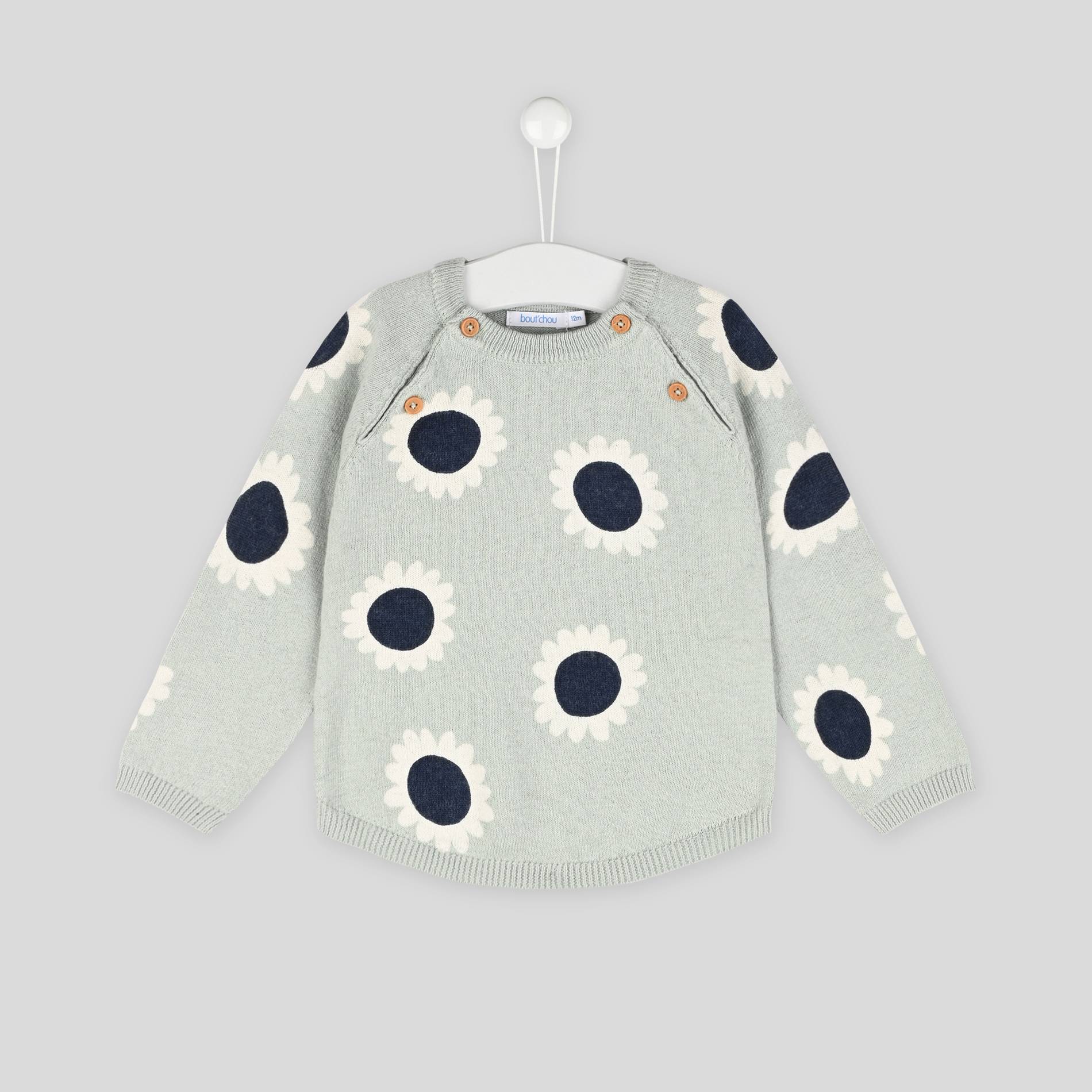 Pull jacquard, Vert clair, large image number 0.0