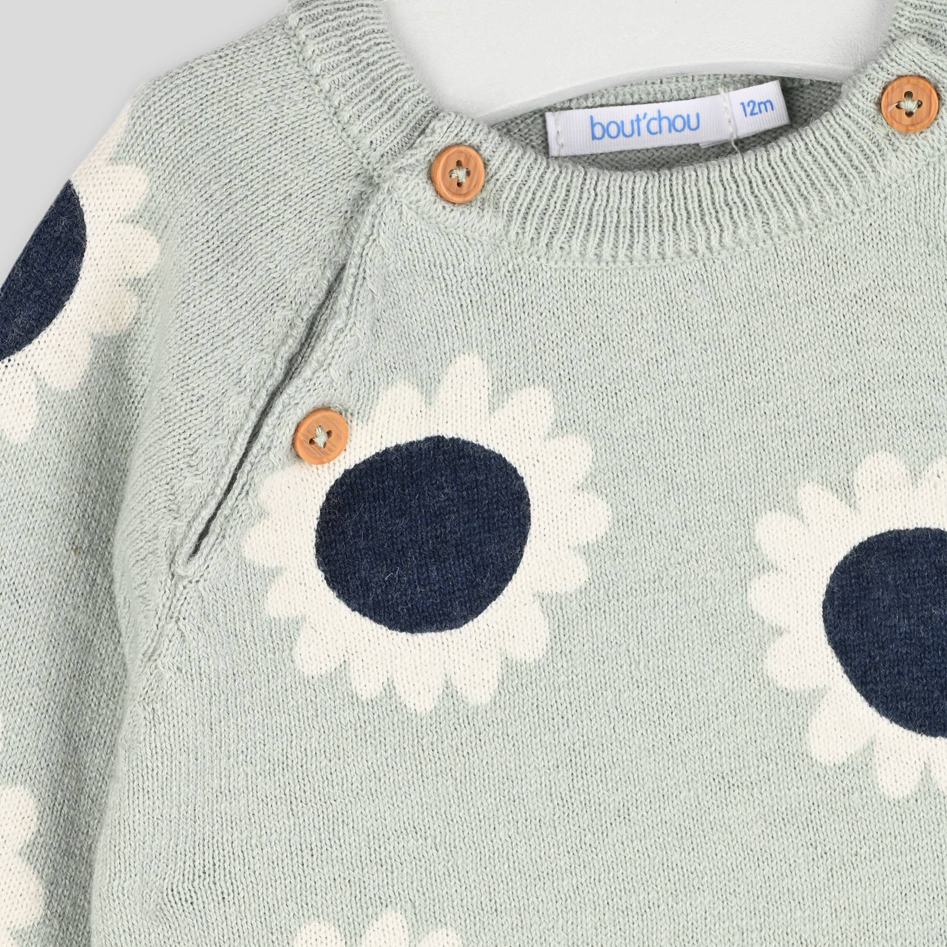 Pull jacquard, Vert clair, large image number 2