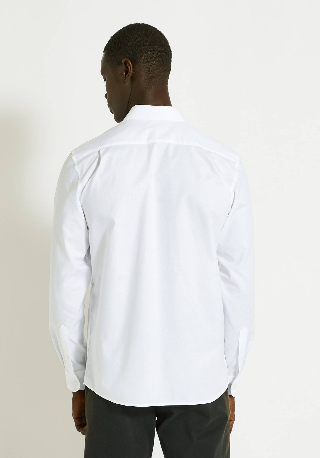 Chemise ville unie en coton, Blanc, large image number 5