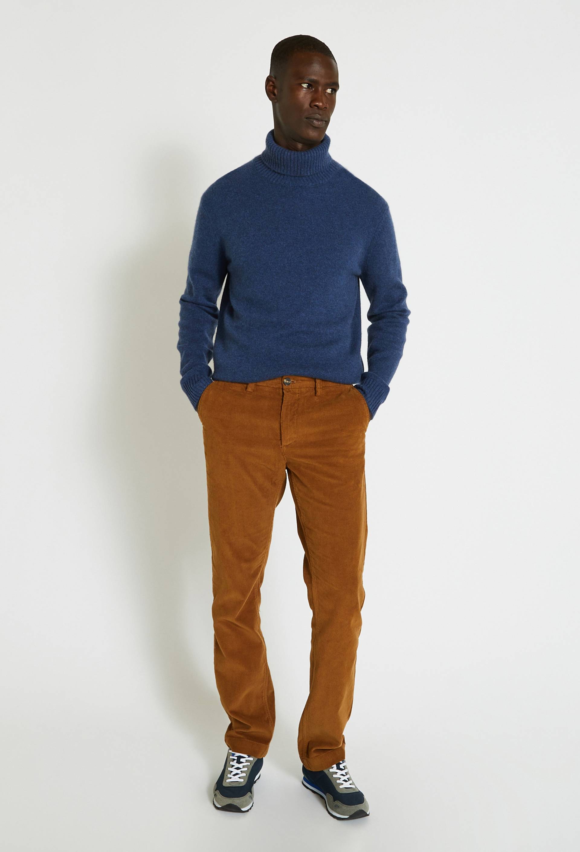 Pantalon velours en coton BIO GOTS, Brun clair, large image number 1