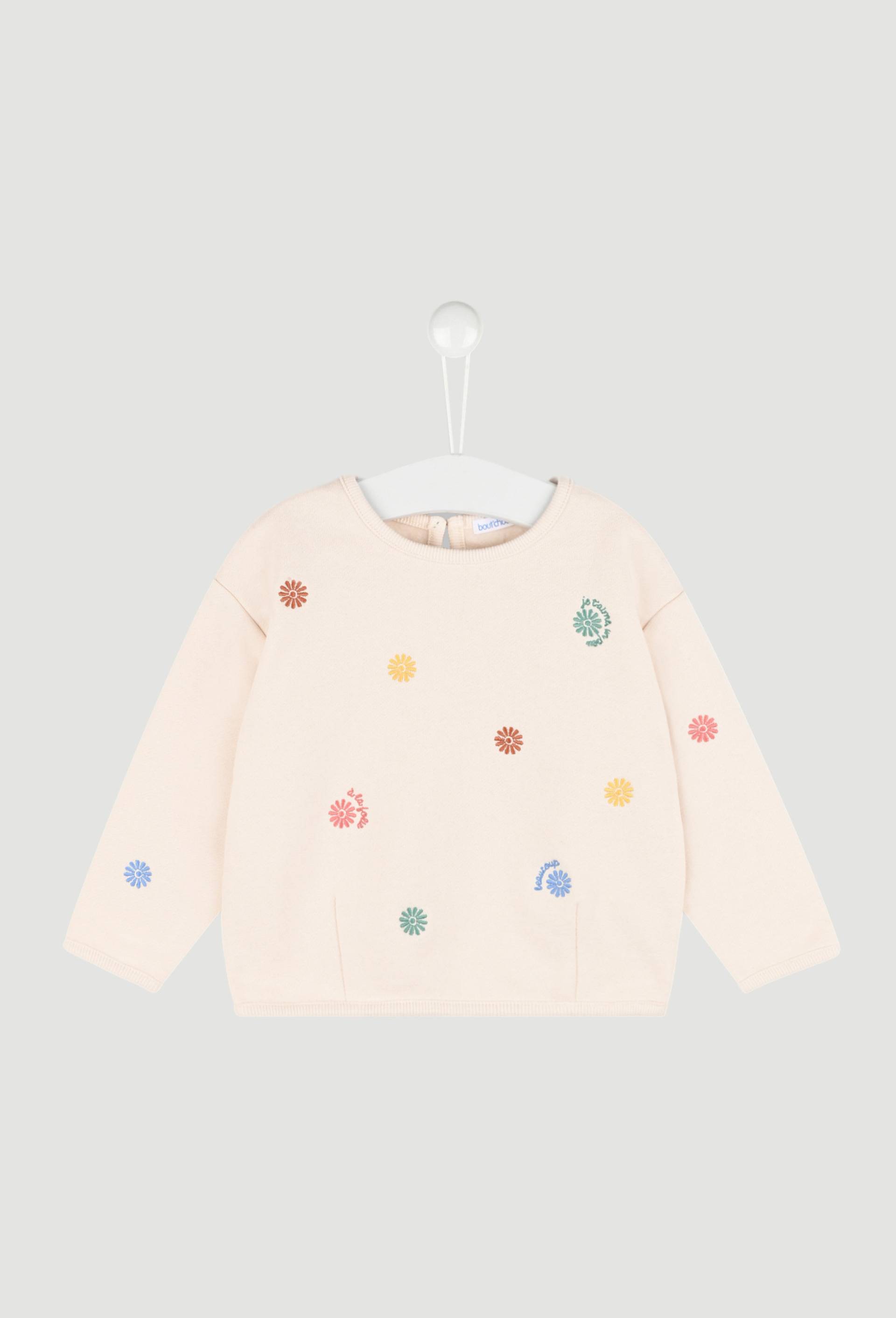 Sweat brodé, Beige clair, large image number 0