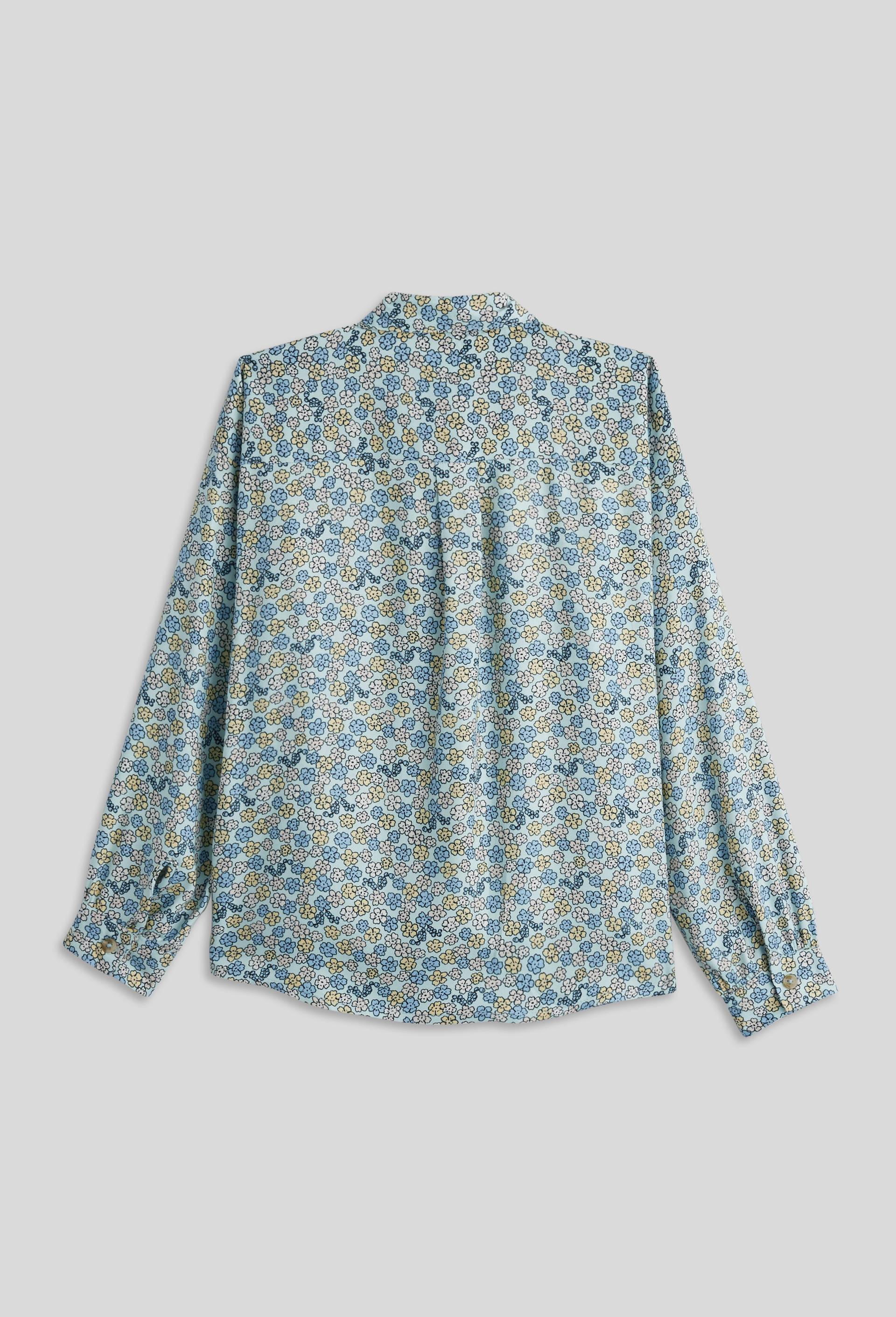 Chemise imprimée en viscose, Bleu foncé, large image number 2