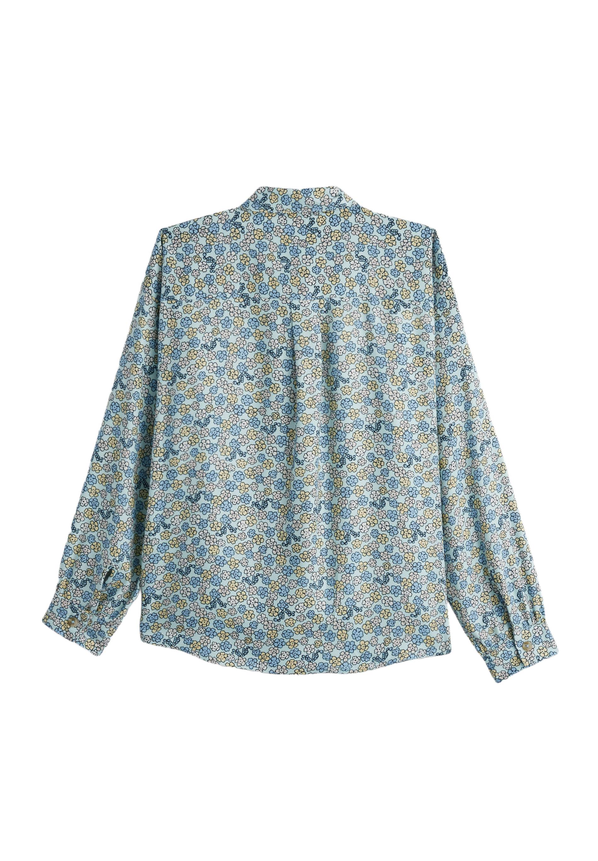 Chemise imprimée en viscose, Bleu foncé, large image number 5