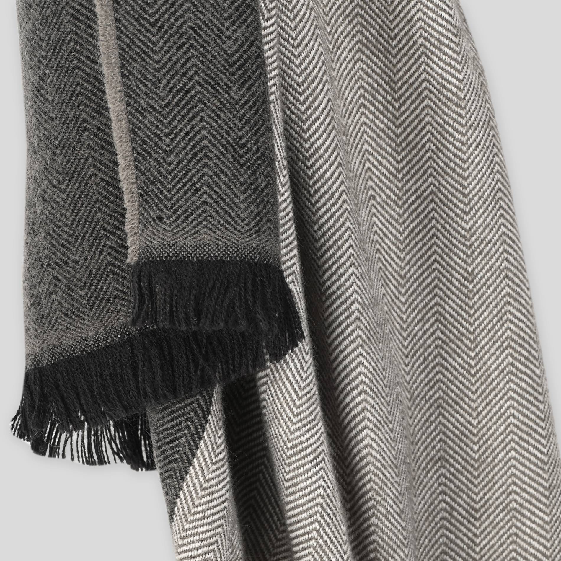 Echarpe chaude bicolore, Gris, large image number 2.0