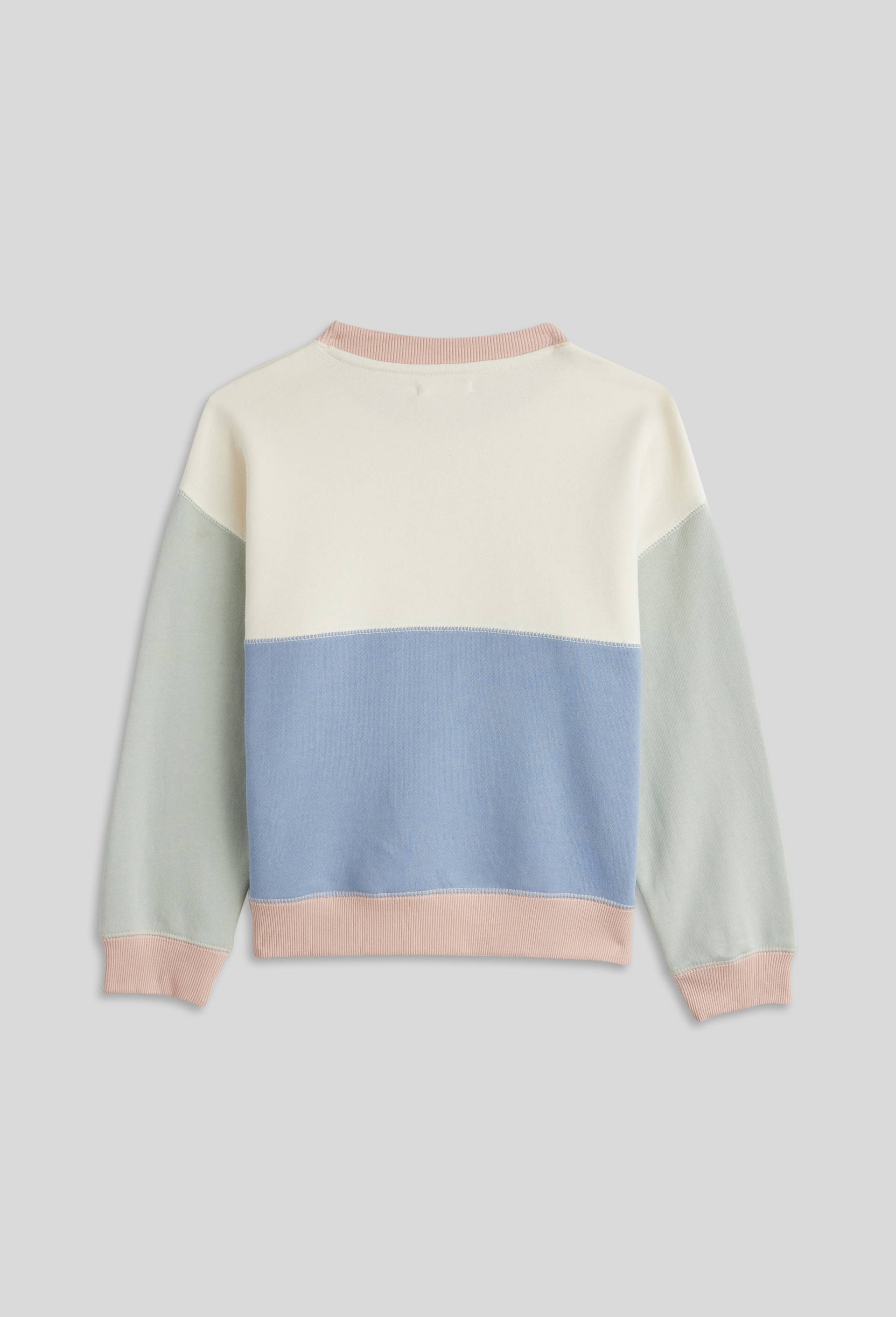 Sweat colorblock contenant du coton BIO, Vert clair, large image number 2