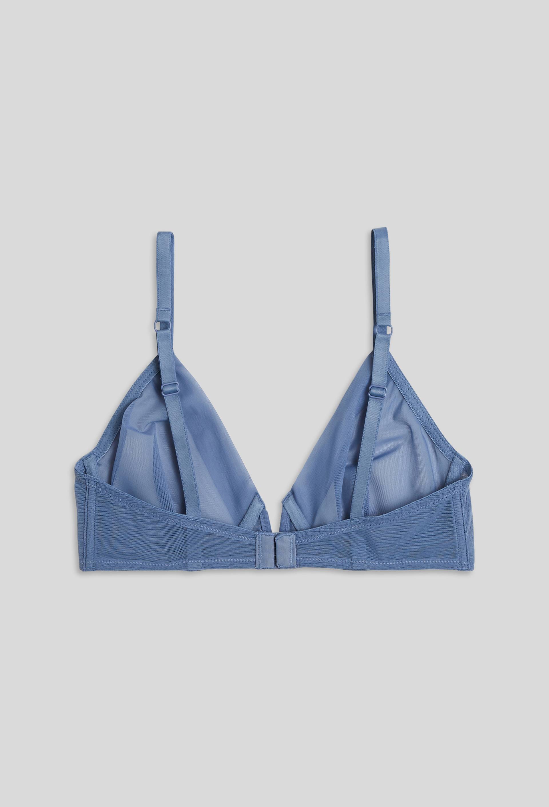 Soutien-gorge corbeille balconnet JUDITH en tulle, Bleu, large image number 1