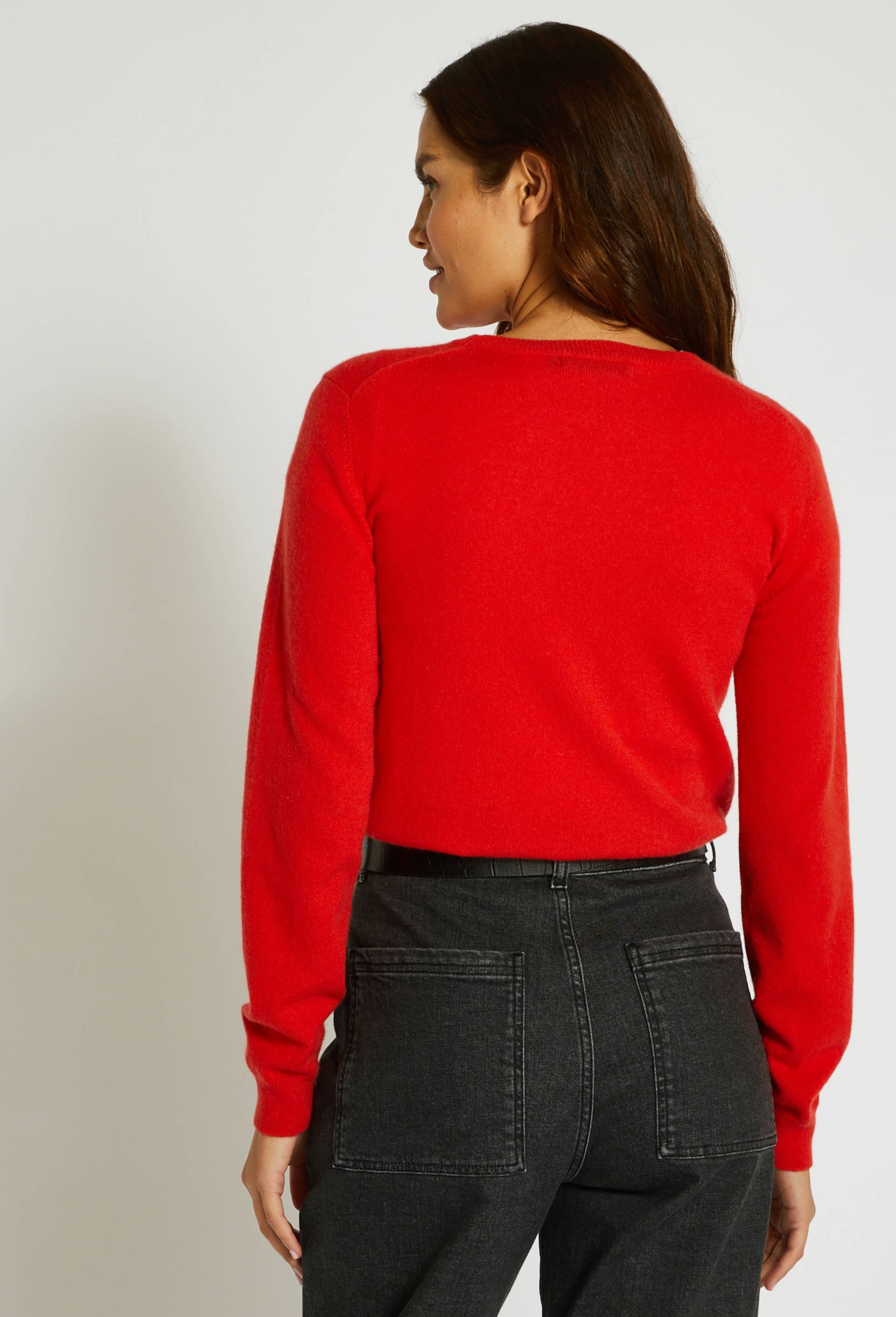 Pull col rond, Rouge, large image number 1