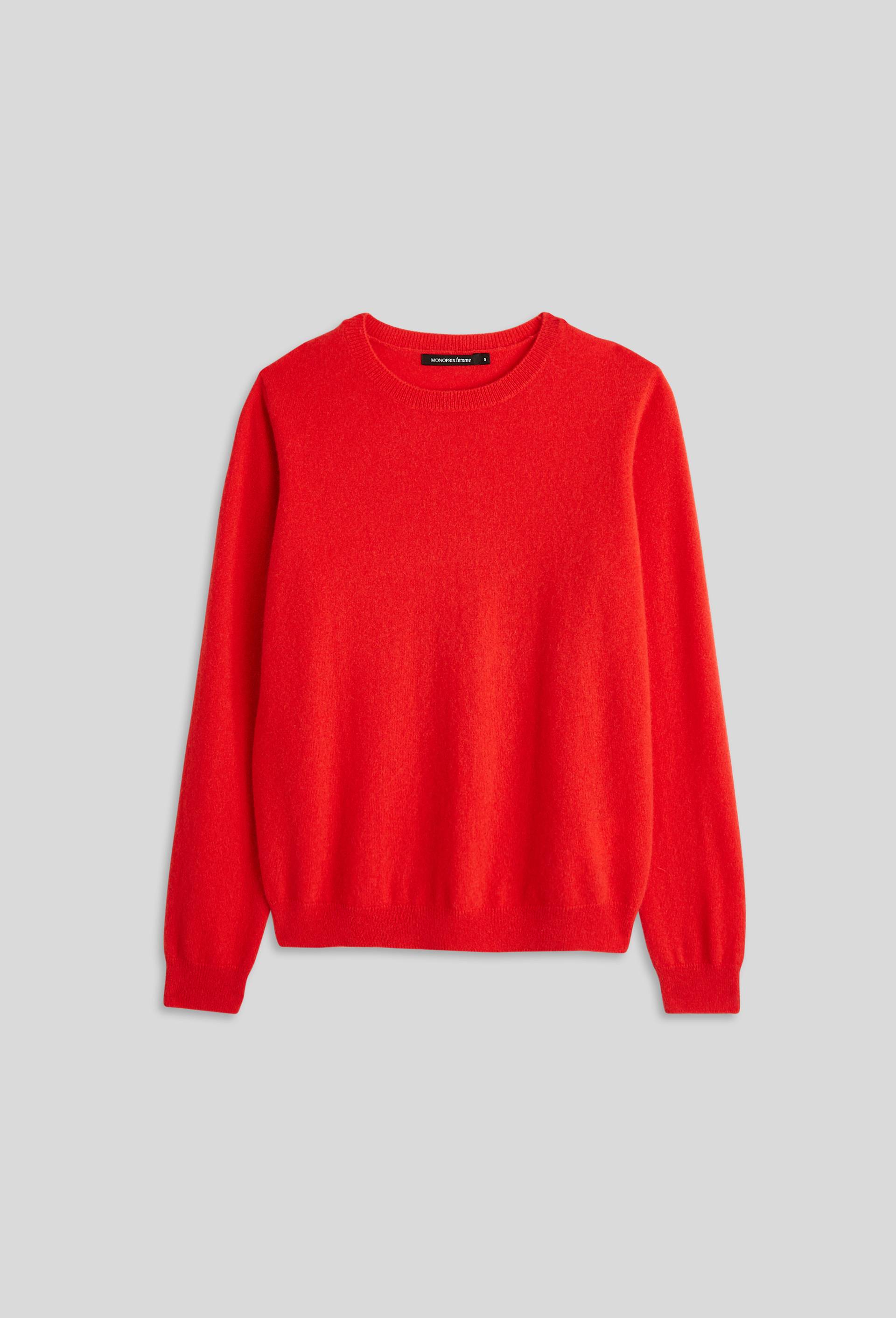Pull col rond, Rouge, large image number 2.0
