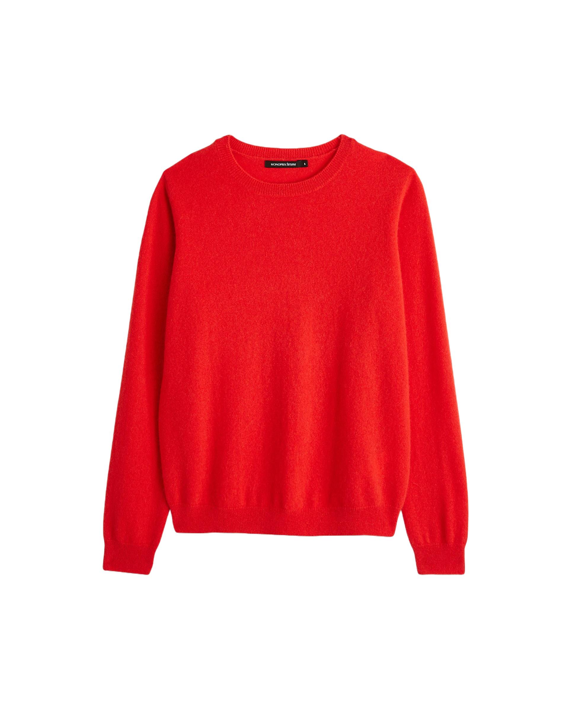 Pull col rond, Rouge, large image number 5.0