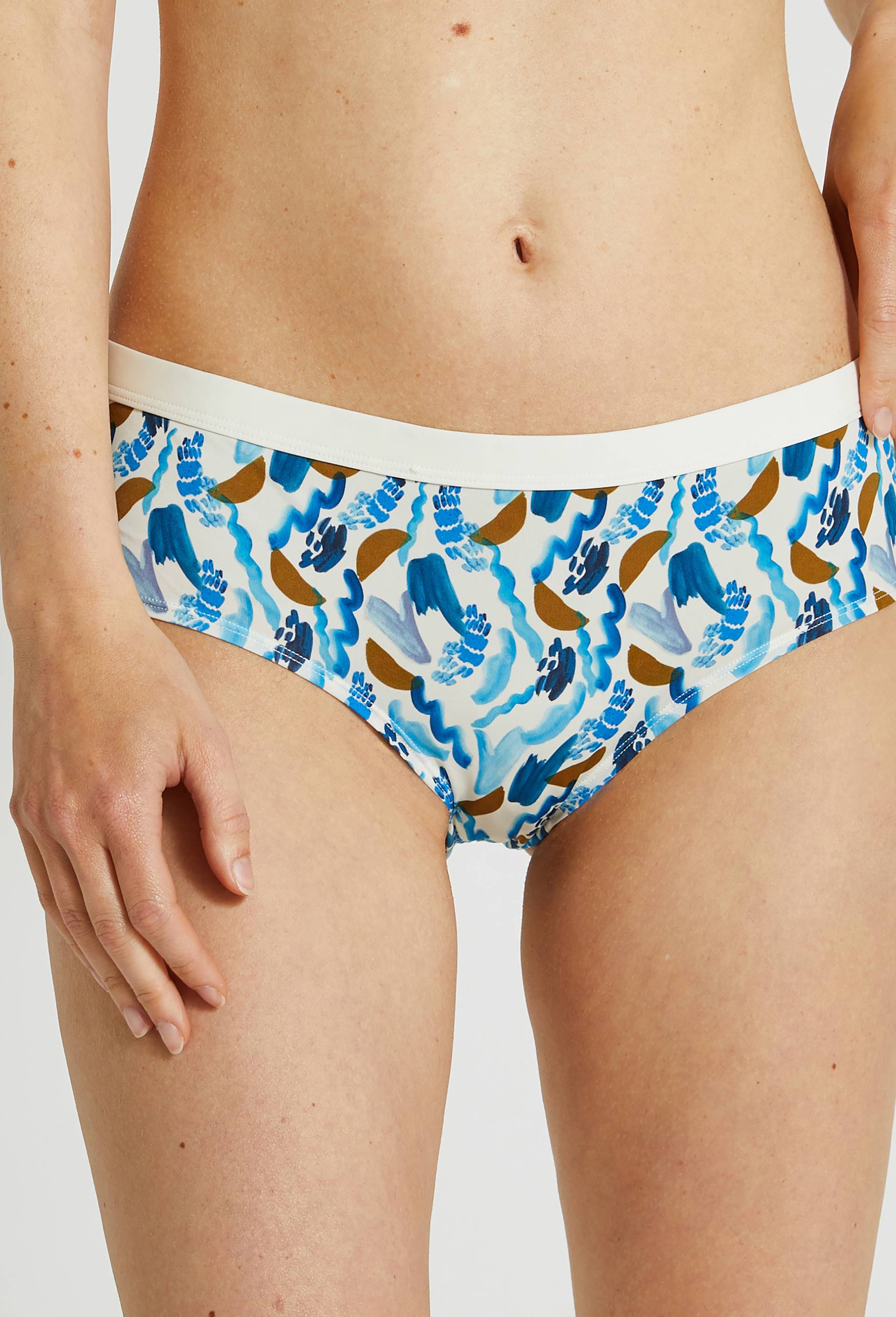 Short en microfibre imprimé, Ecru, large image number 0