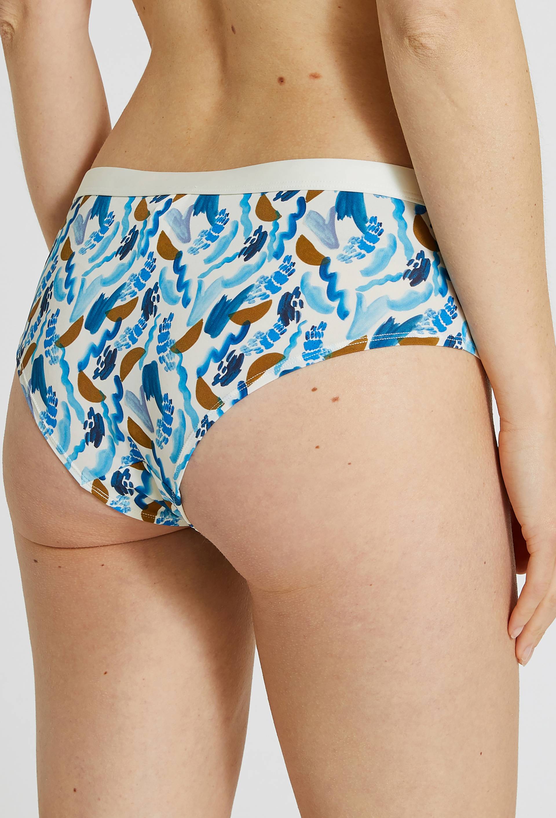 Short en microfibre imprimé, Ecru, large image number 1
