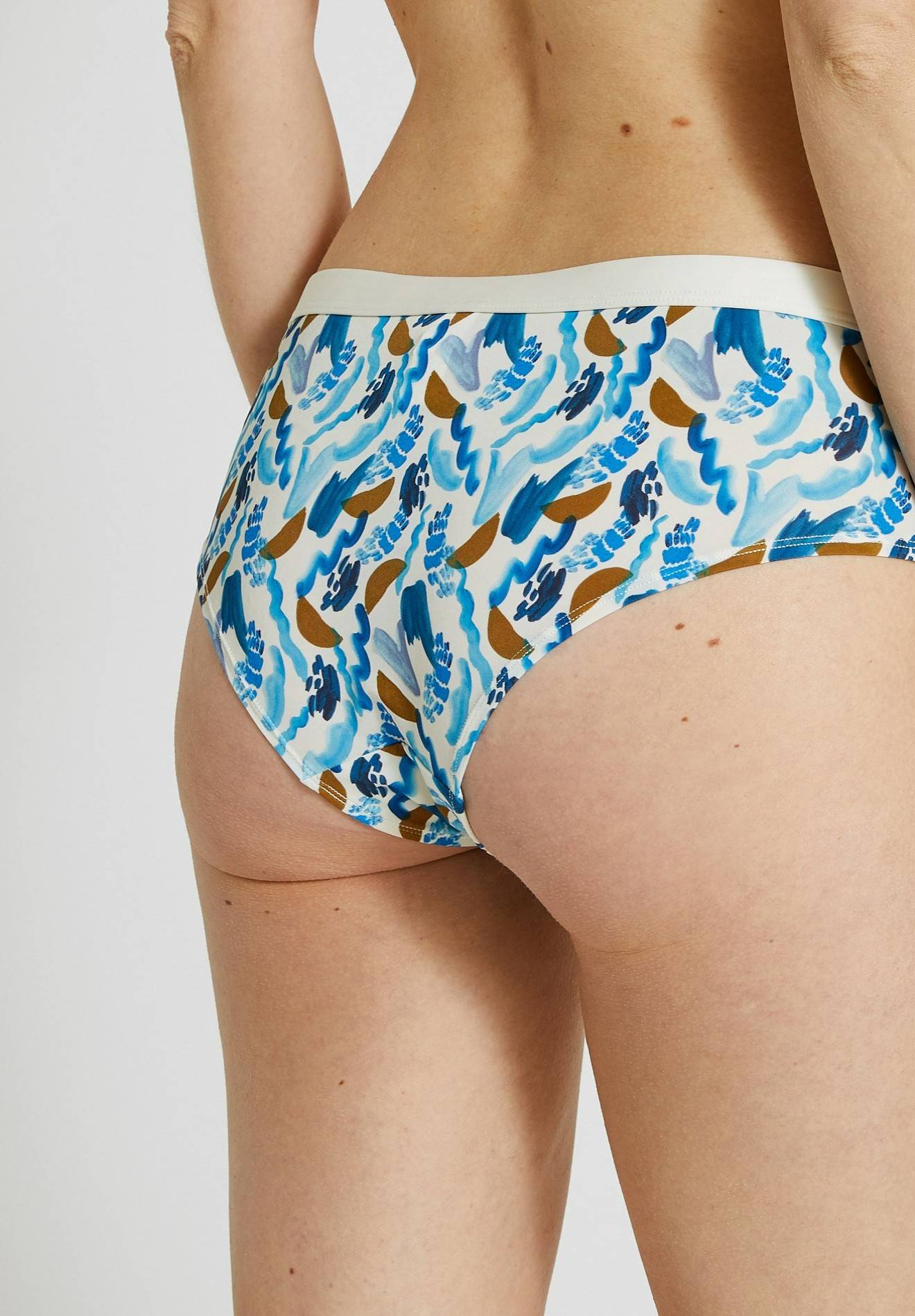 Short en microfibre imprimé, Ecru, large image number 4
