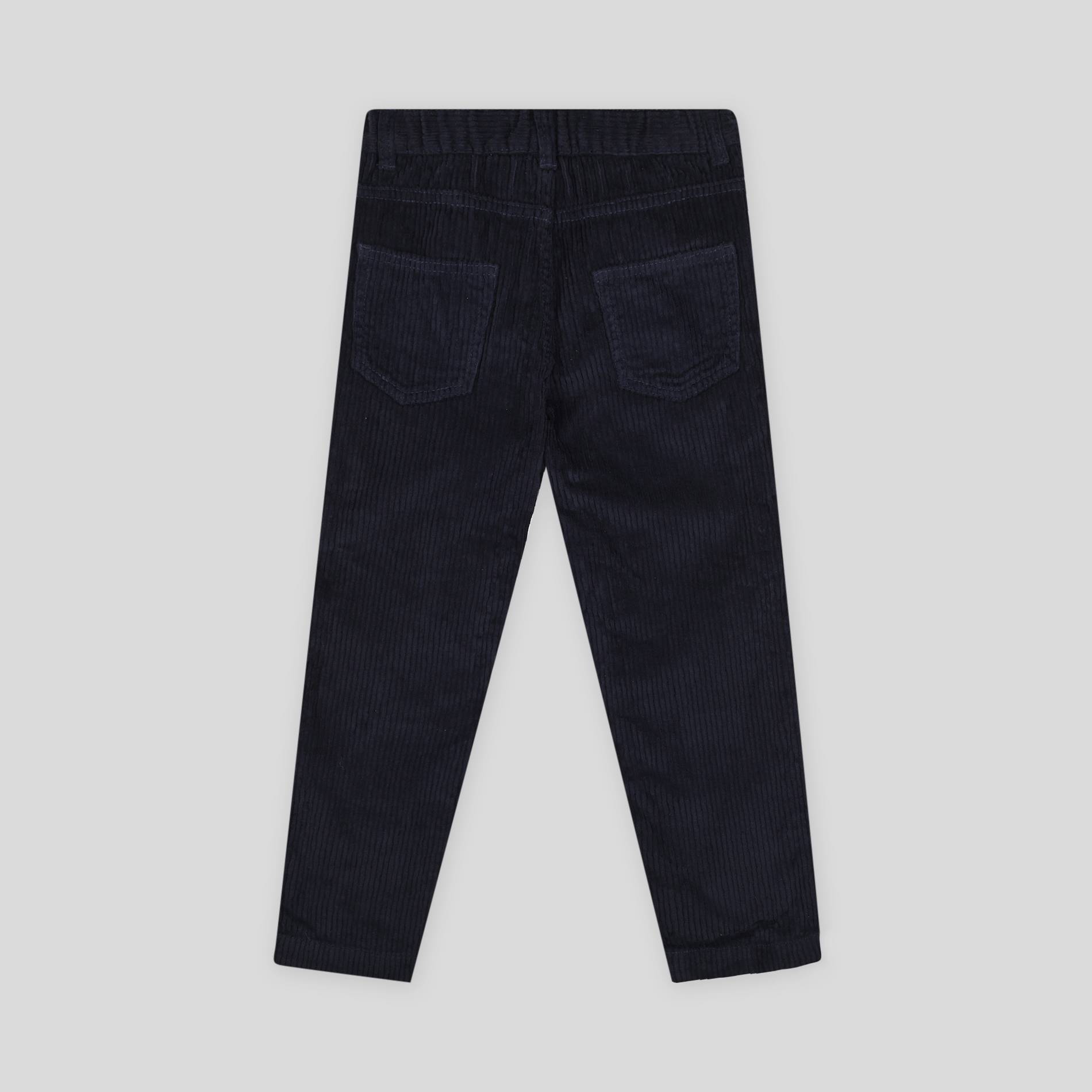 Pantalon en velours certifié Oekotex, Bleu foncé, large image number 1