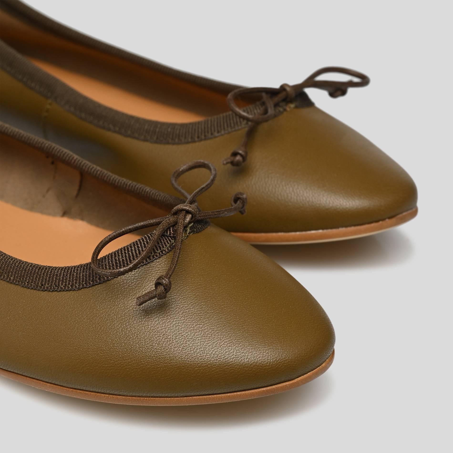 Ballerines , cuir responsable, Vert fonc&eacute;, large image number 2