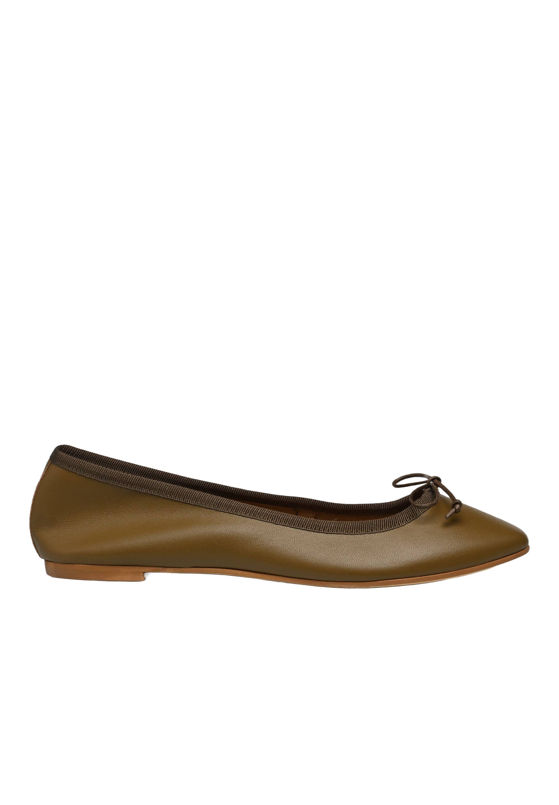 Ballerines , cuir responsable, Vert fonc&eacute;, large image number 3
