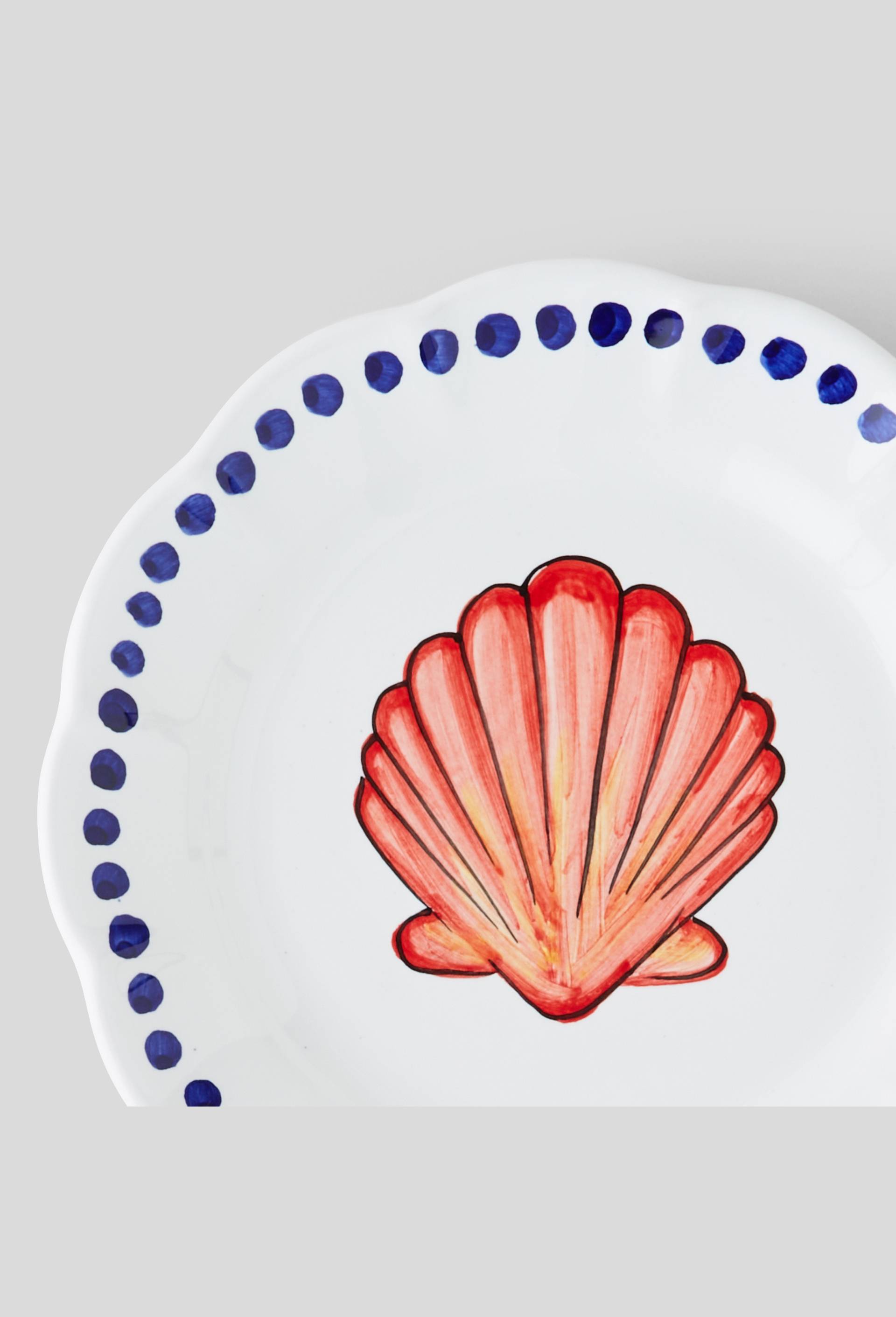 Assiette avec motif, Blanc, large image number 1.0