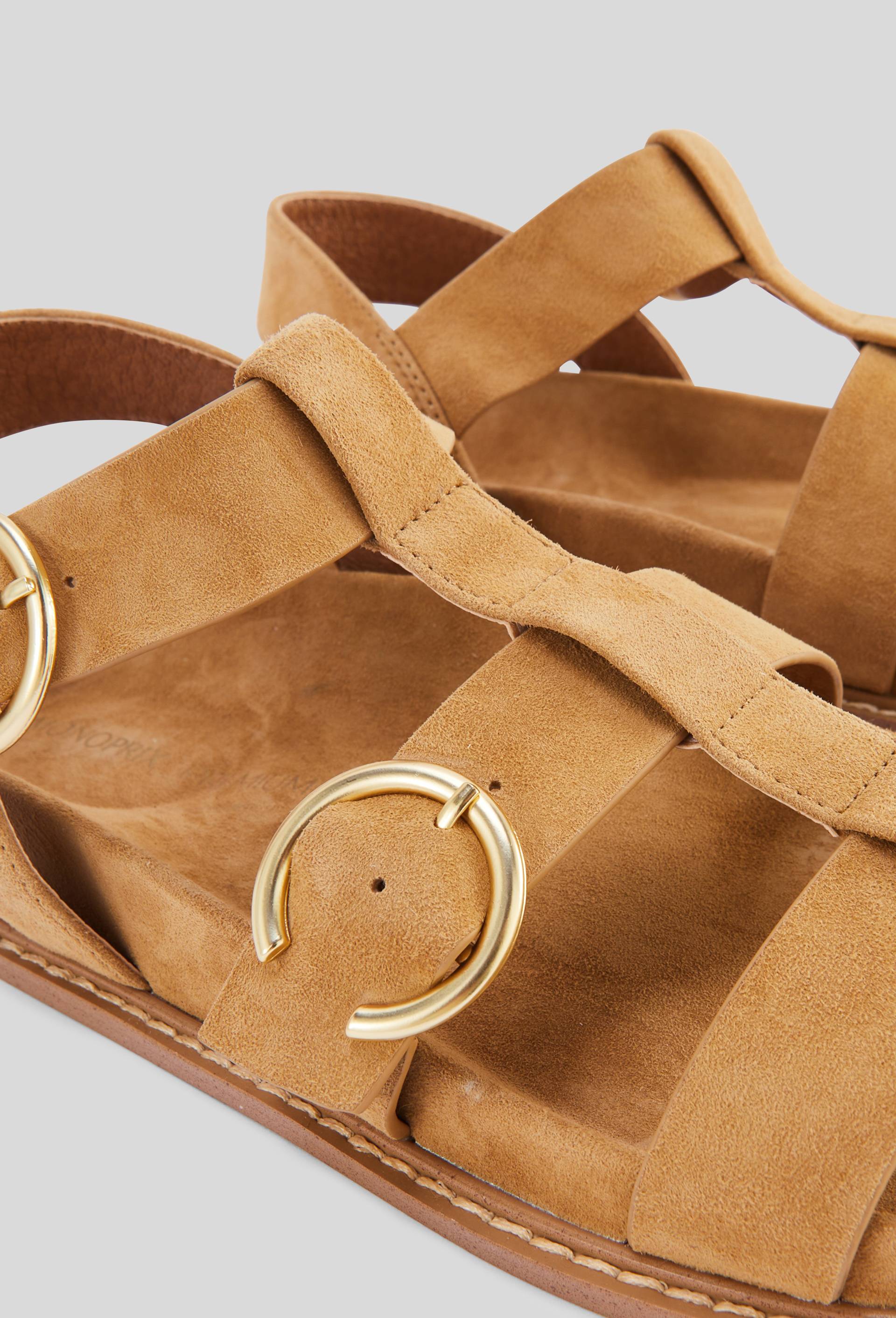 Sandales en cuir, Beige, large image number 2