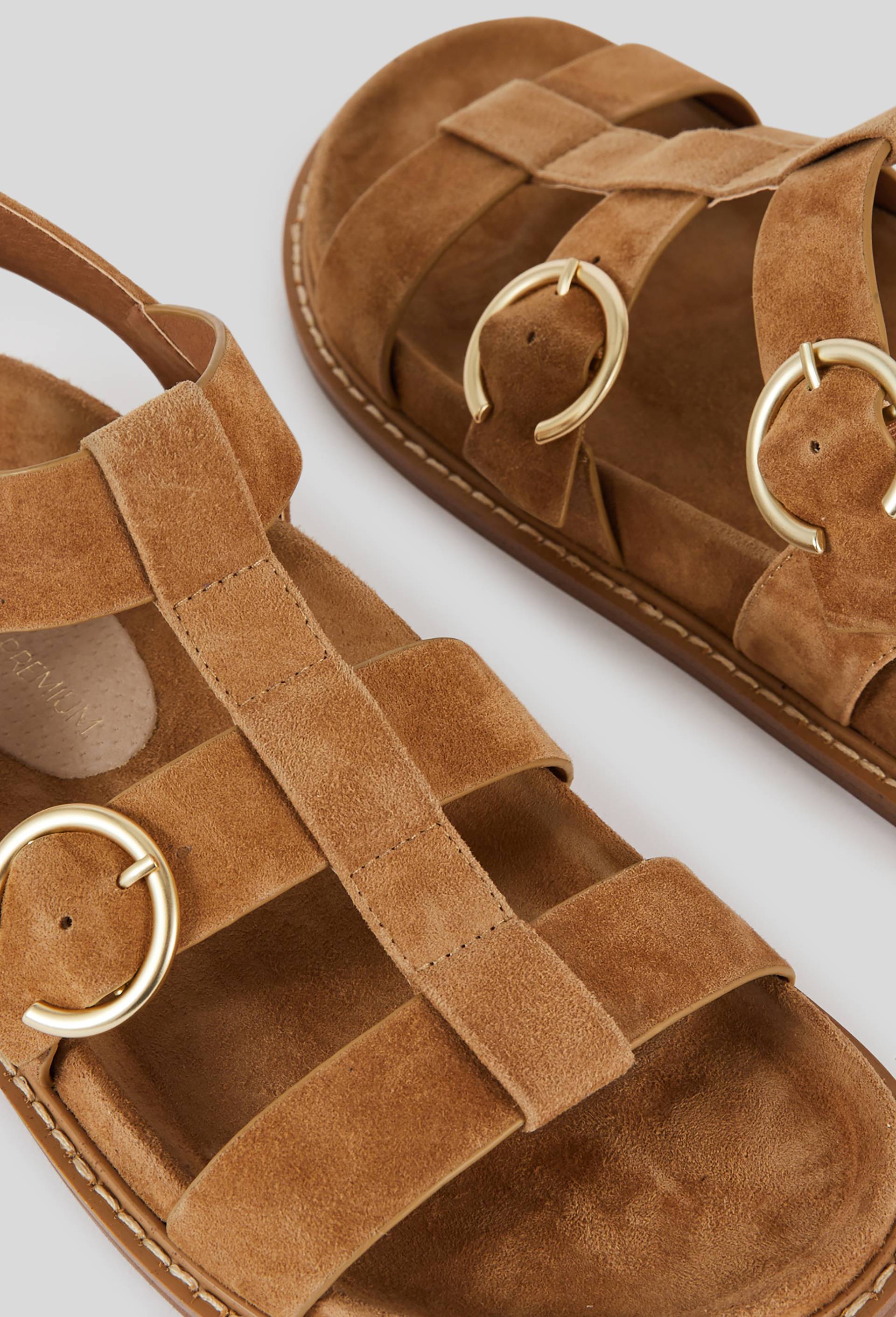 Sandales en cuir, Beige, large image number 3