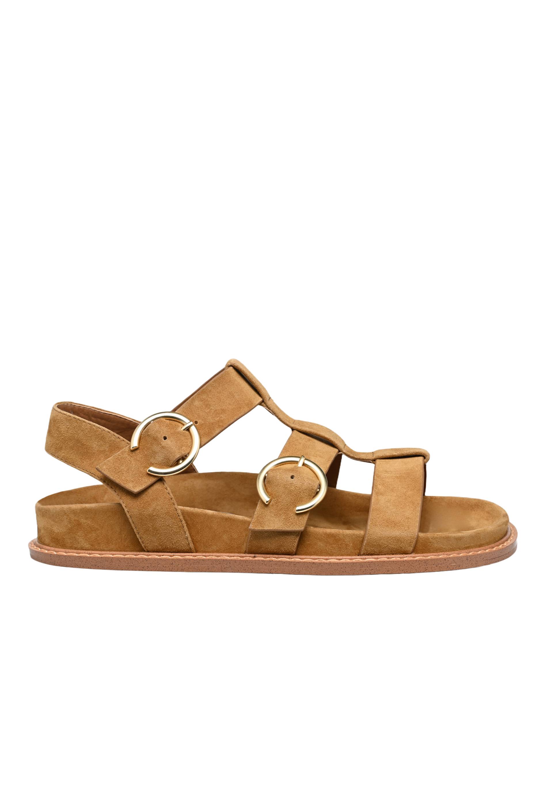 Sandales en cuir, Beige, large image number 4