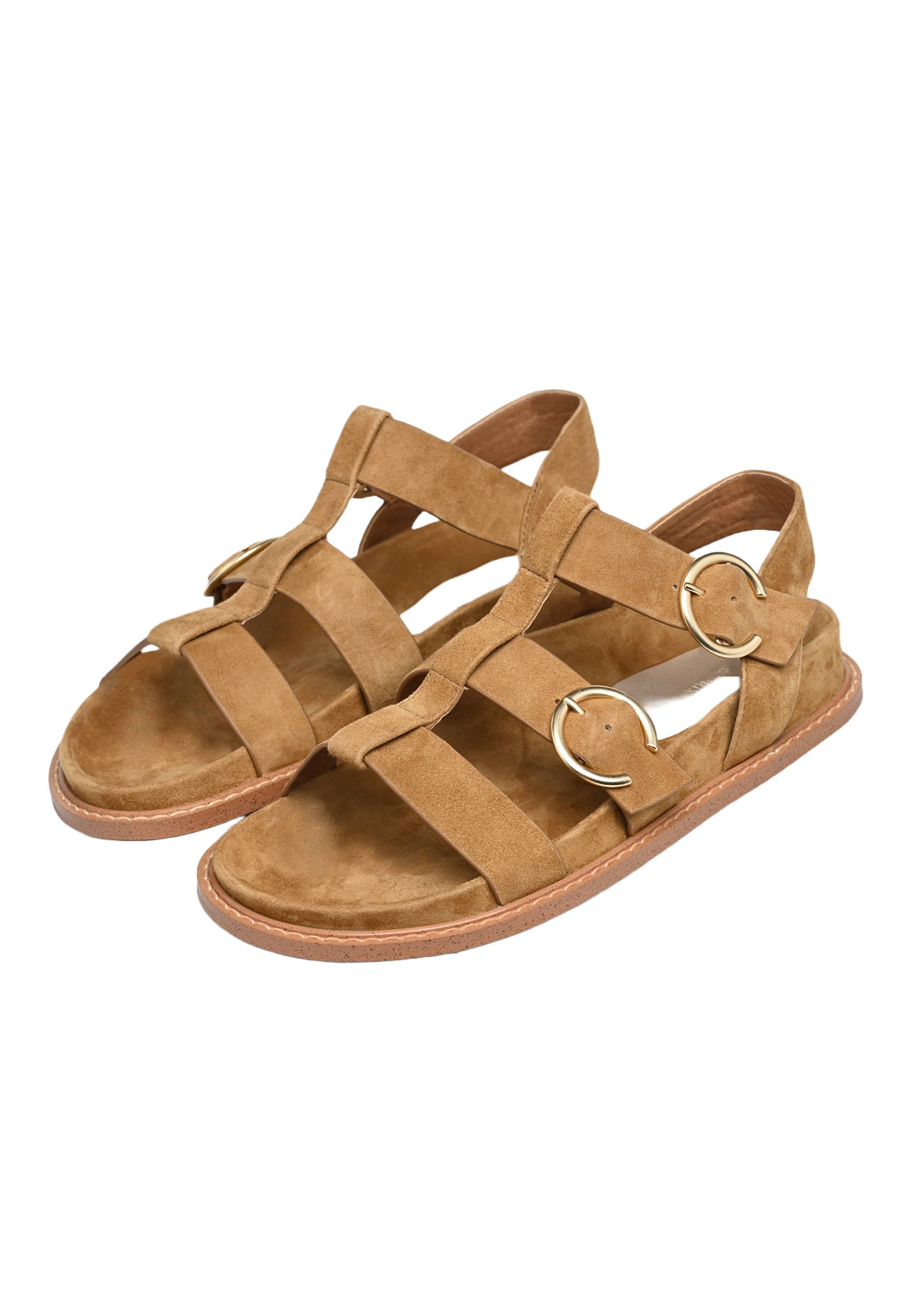 Sandales en cuir, Beige, large image number 5