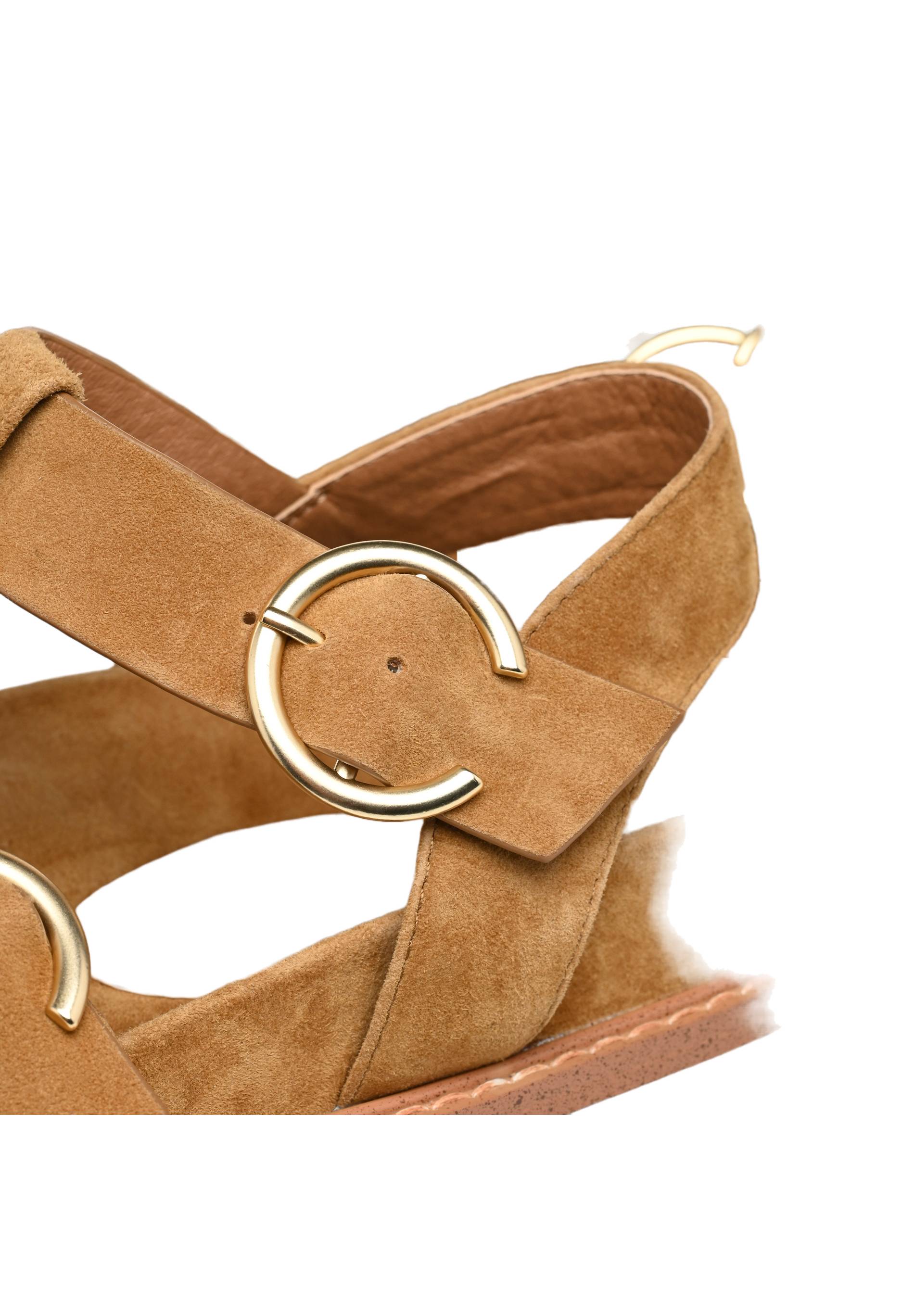 Sandales en cuir, Beige, large image number 6