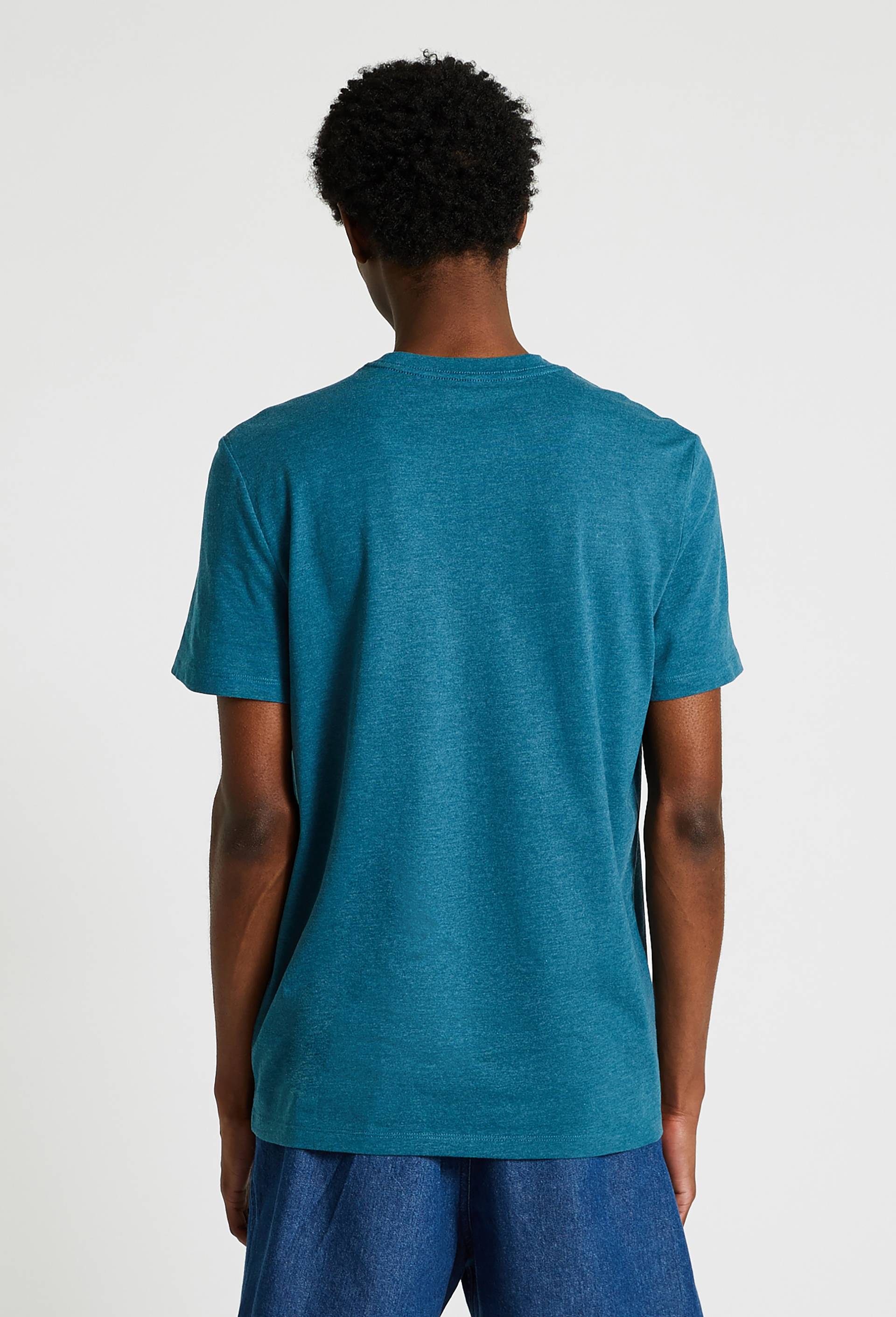 T-shirt manches courtes col rond contenant du coton BIO, Vert foncé, large image number 1.0