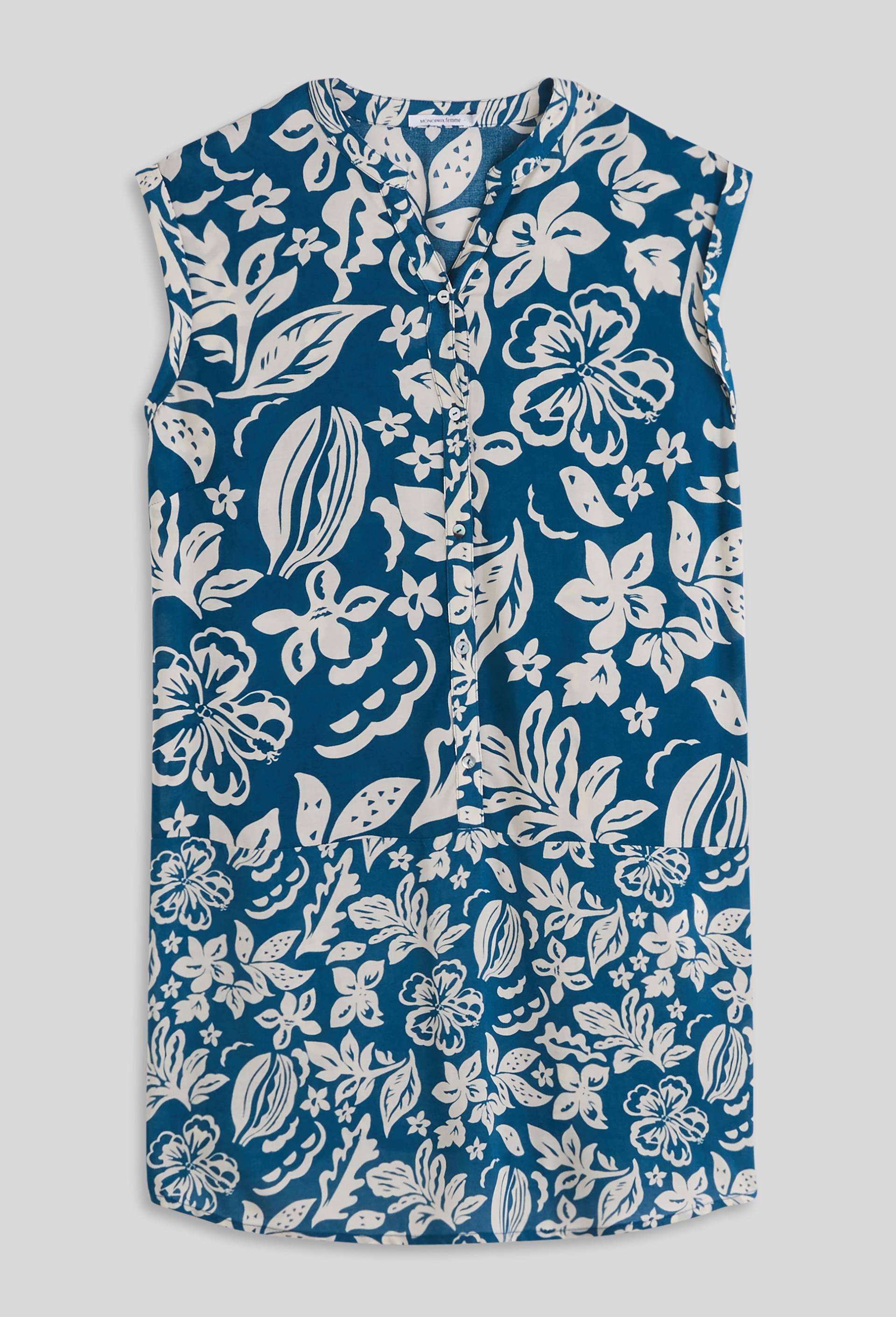 Chemise nuit sans manches en viscose ECOVERO, Vert foncé, large image number 2.0