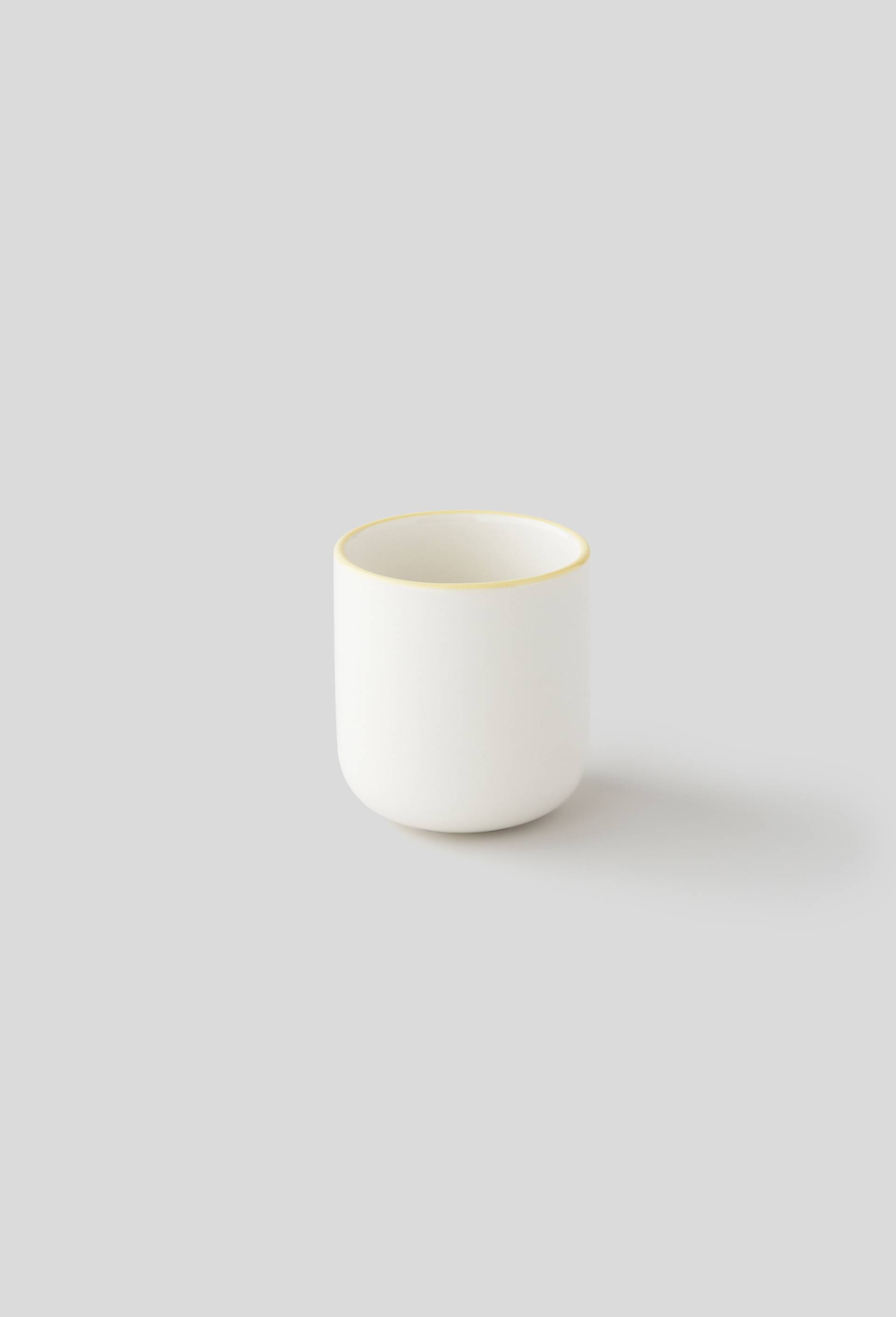 Tasse finition liseré, 6cm, Jaune clair, large image number 0