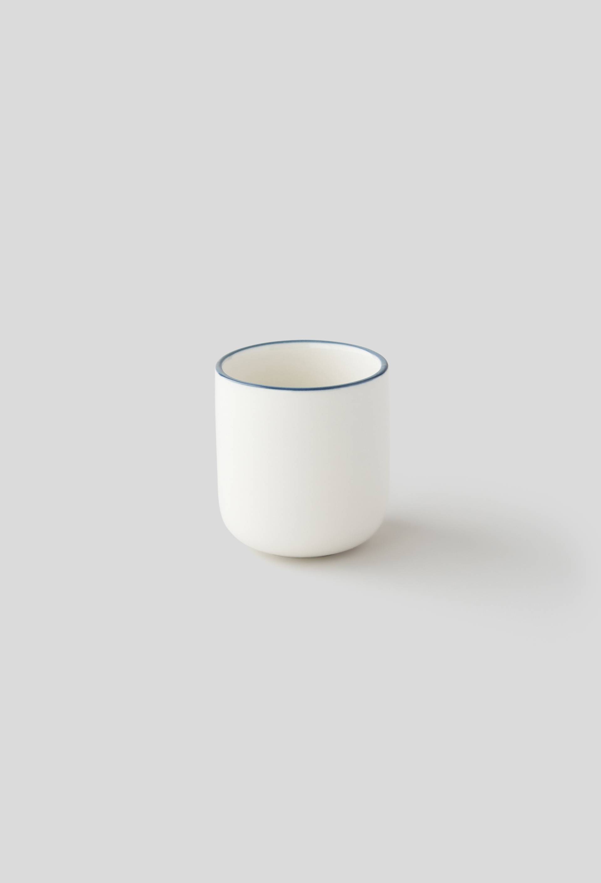 Tasse finition liseré, 6cm, Bleu, large image number 0.0