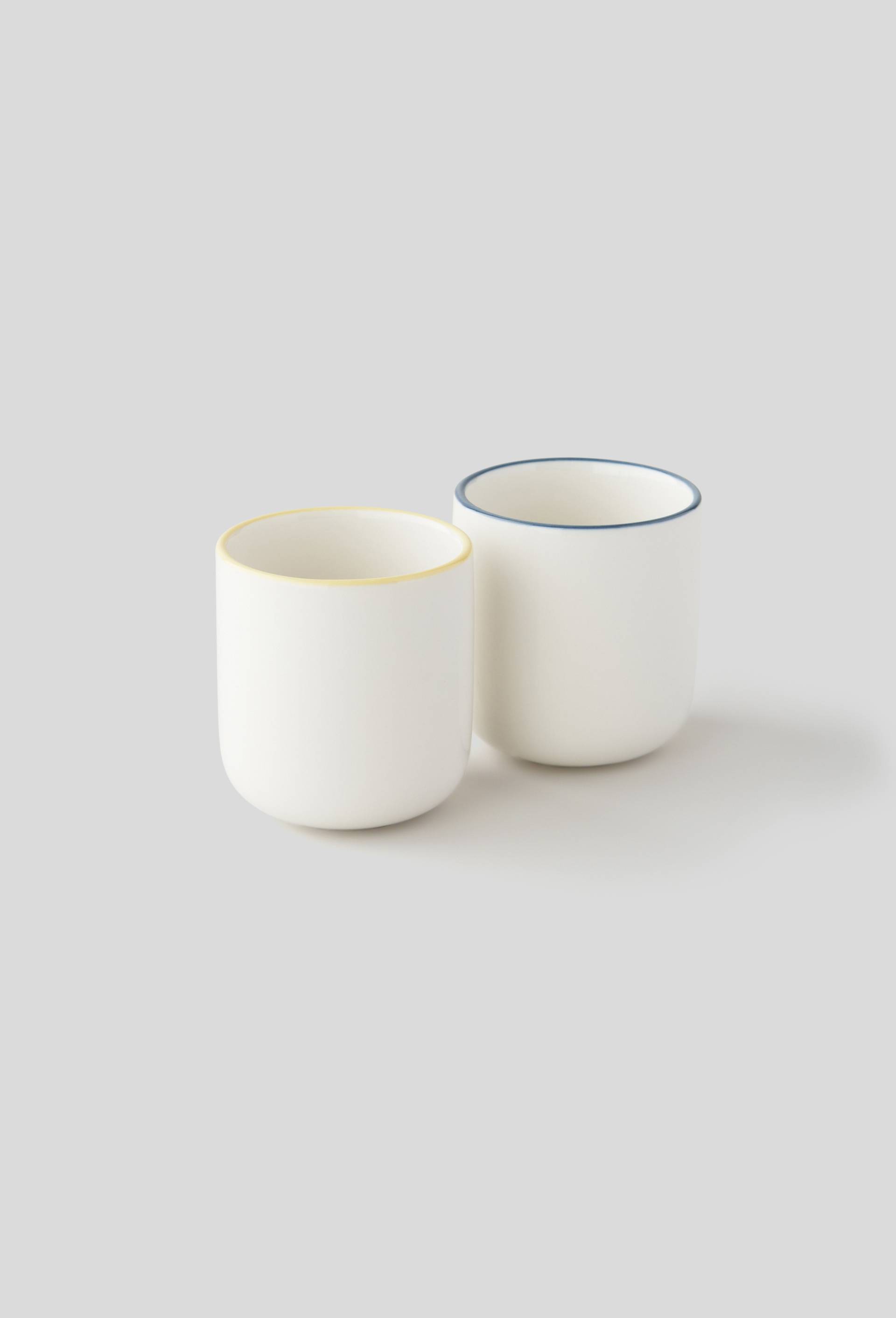 Tasse finition liseré, 6cm, Bleu, large image number 1.0