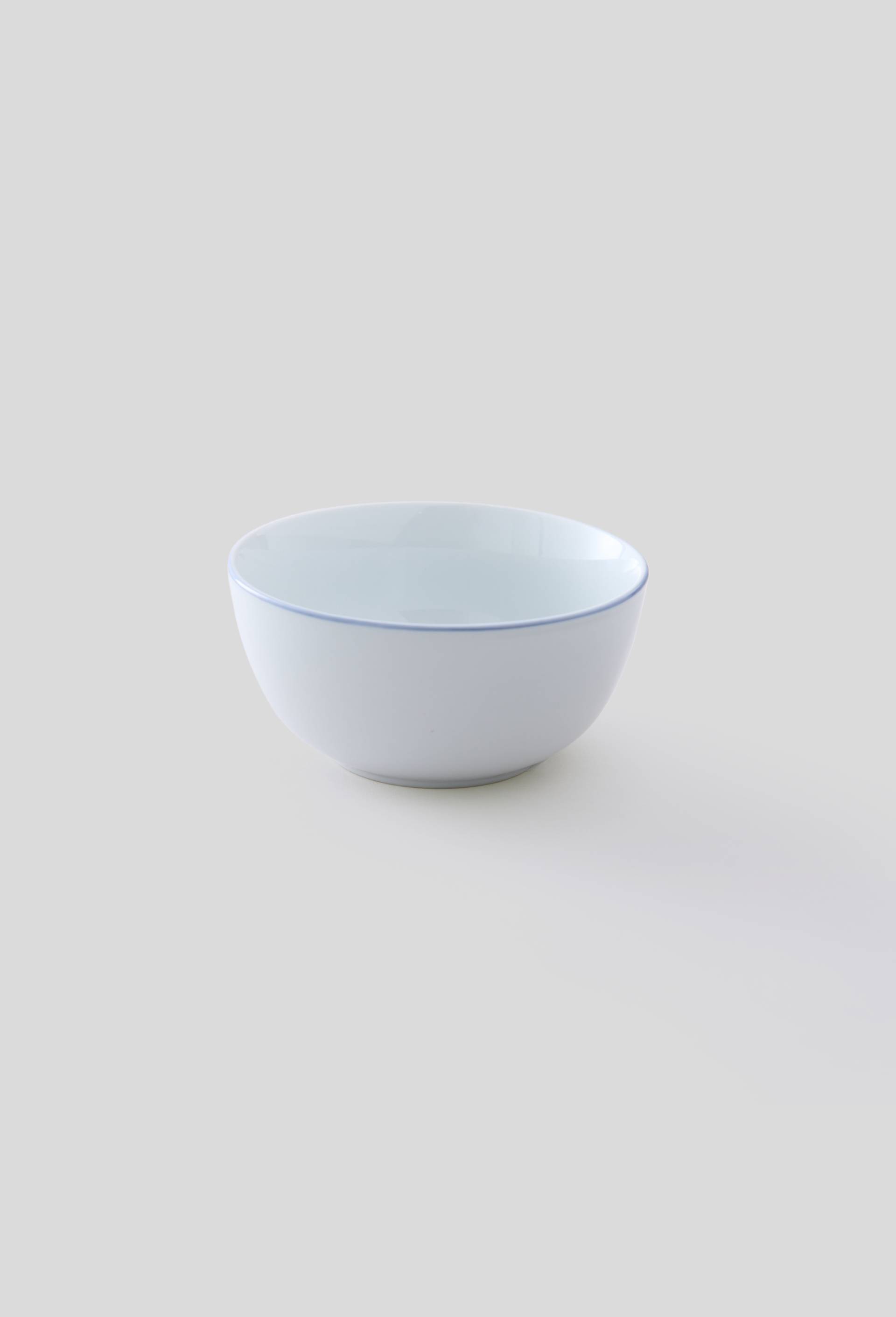 Bol avec liseré, 14cm, Bleu, large image number 0.0