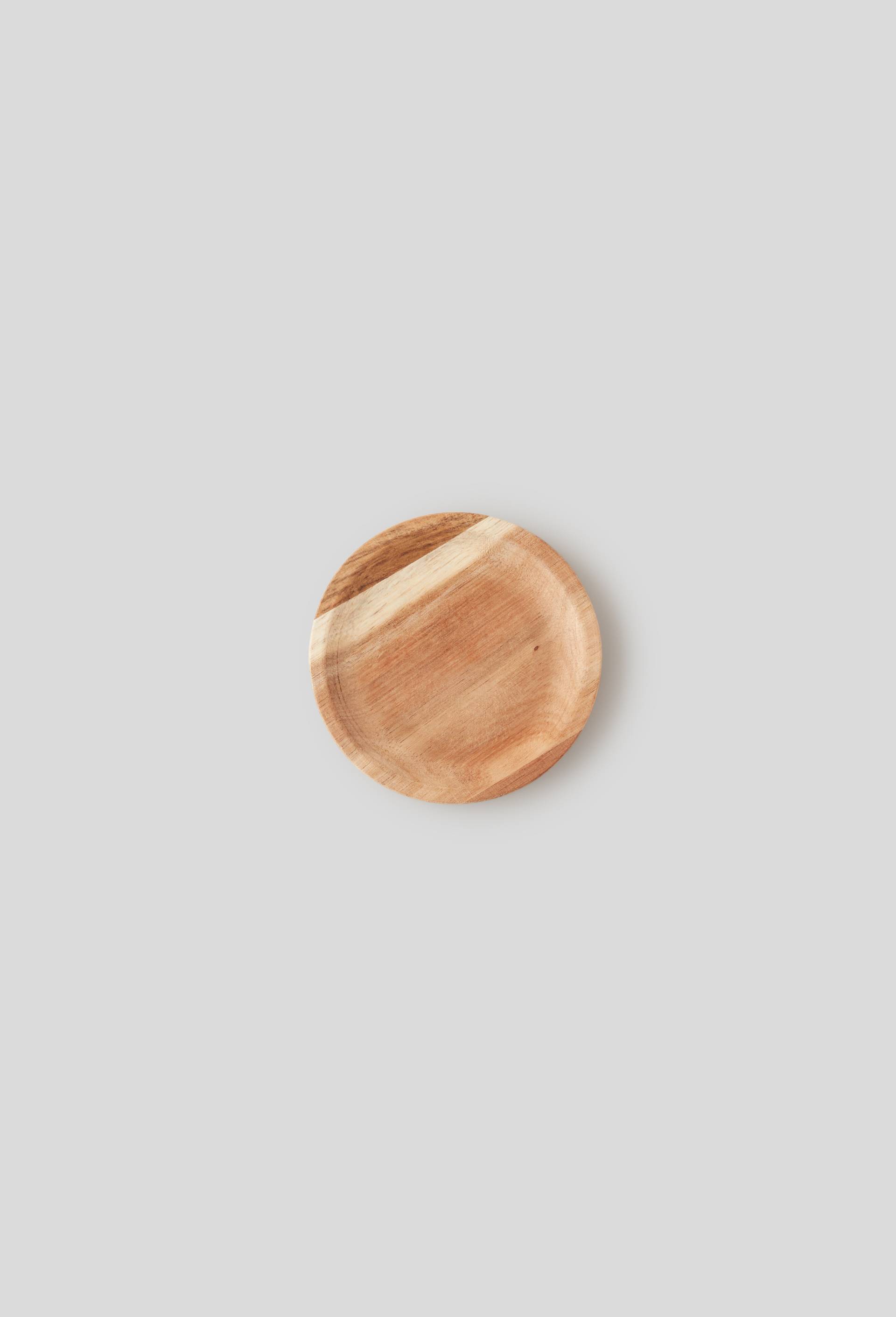 Assiette en bois, petit modèle, Beige clair, large image number 0