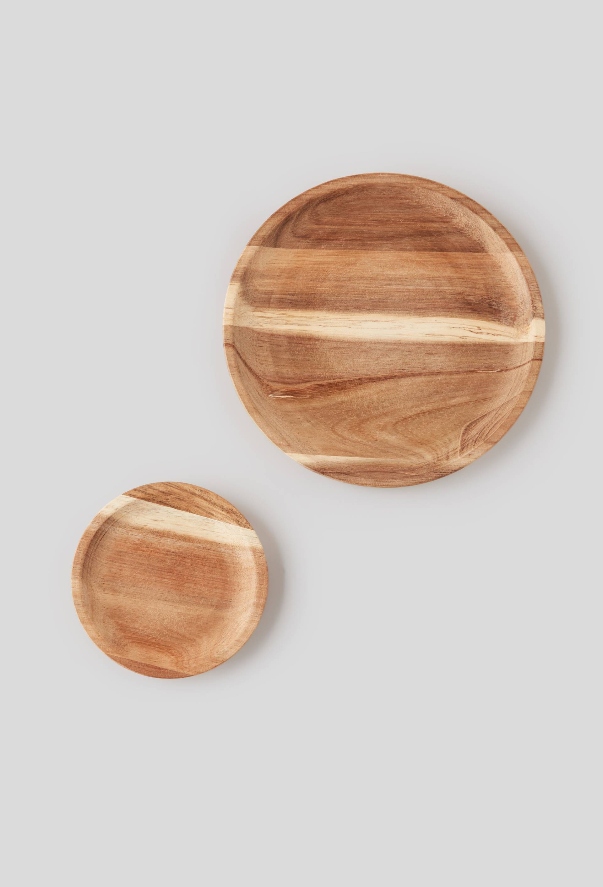 Assiette en bois, petit modèle, Beige clair, large image number 1