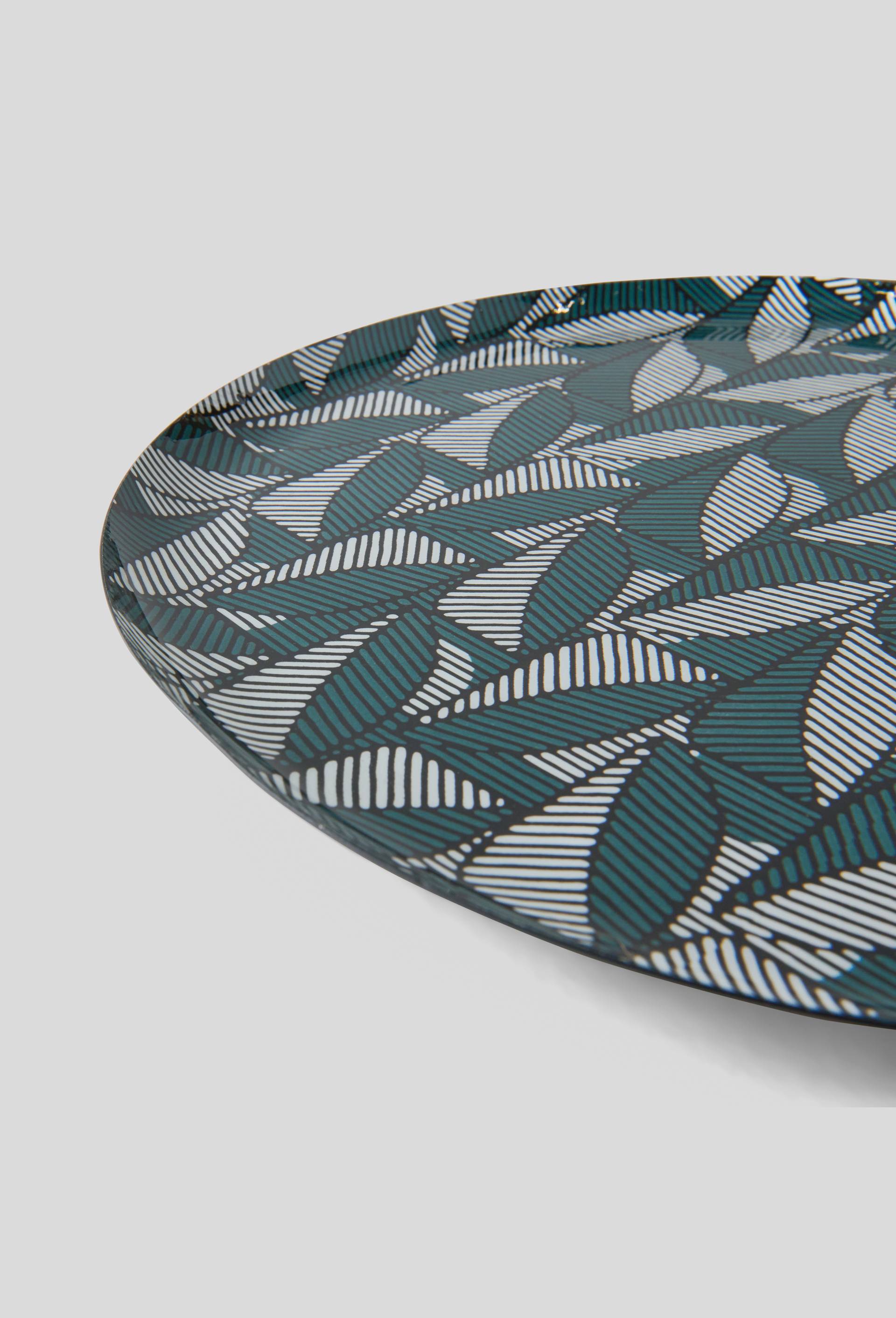 Plateau en métal, XL, Vert foncé, large image number 1