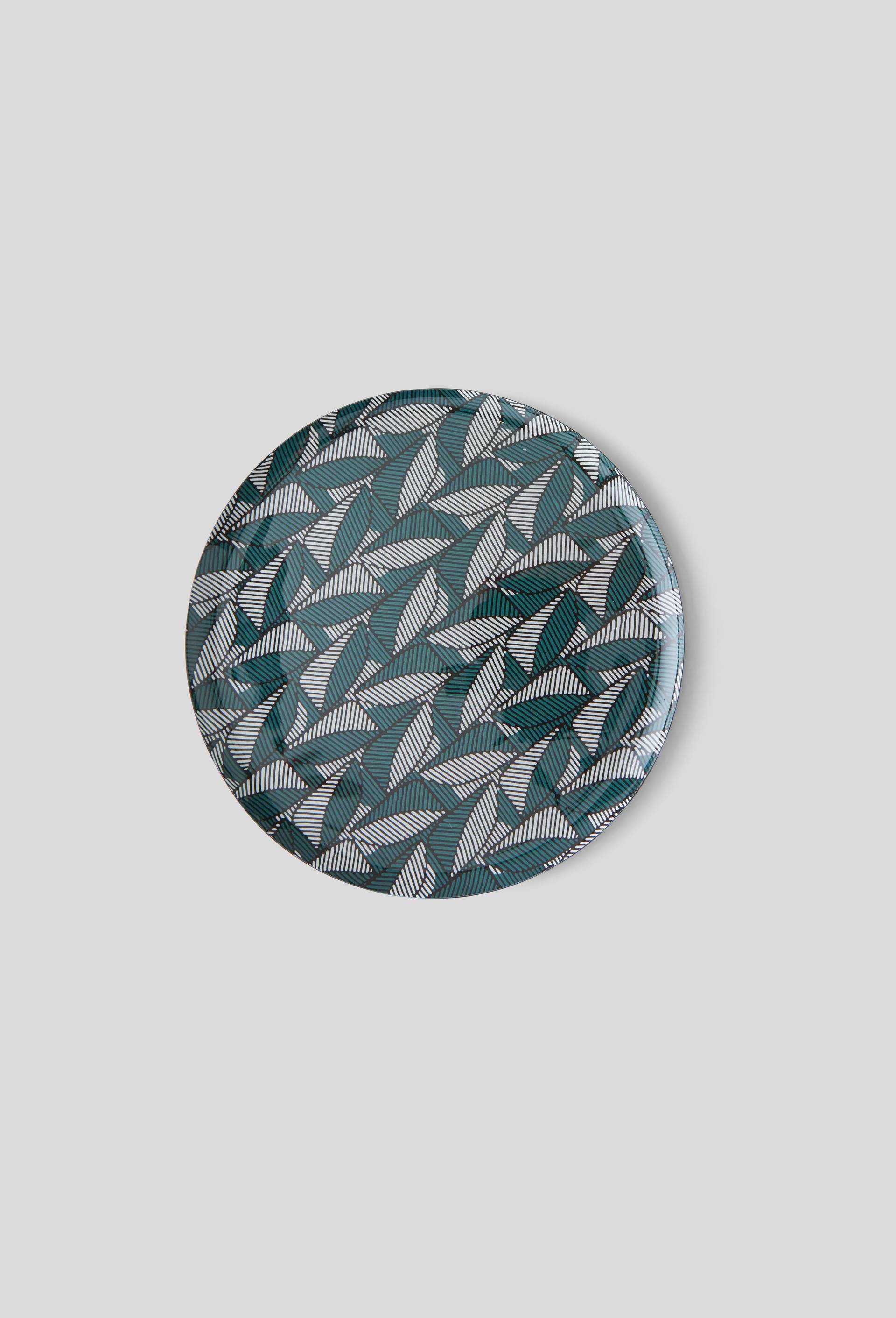 Plateau en métal, grand modèle, Vert foncé, large image number 0.0