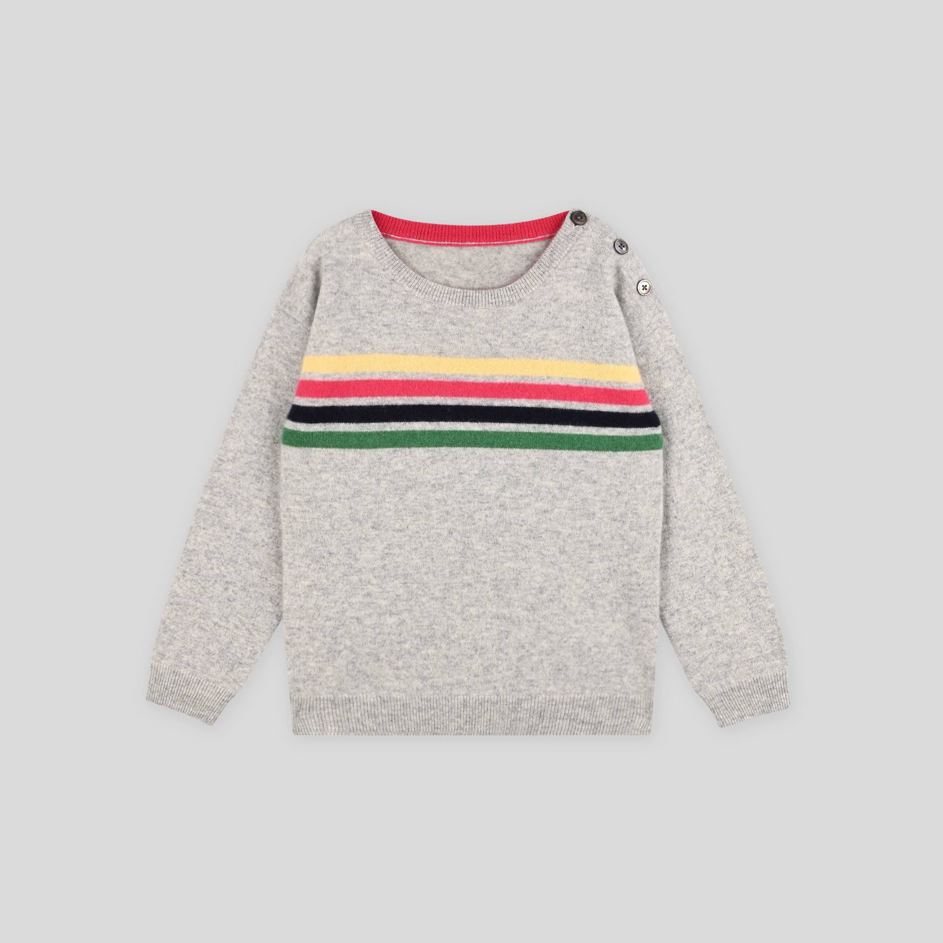 Pull en cachemire, Gris, large image number 0.0