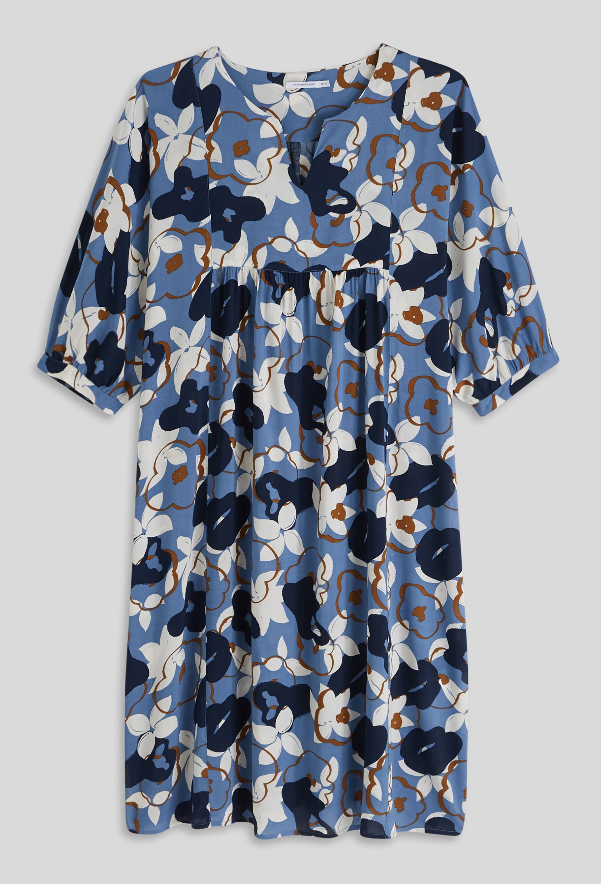Chemise de nuit large ECOVERO, Bleu foncé, large image number 2.0