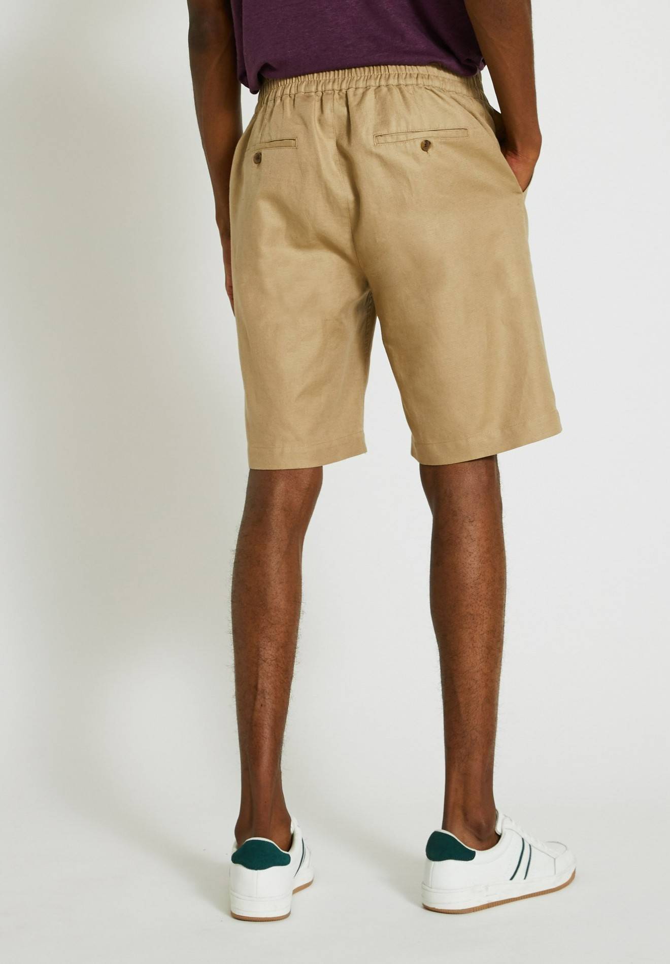 Bermuda taille élastique, Beige, large image number 4