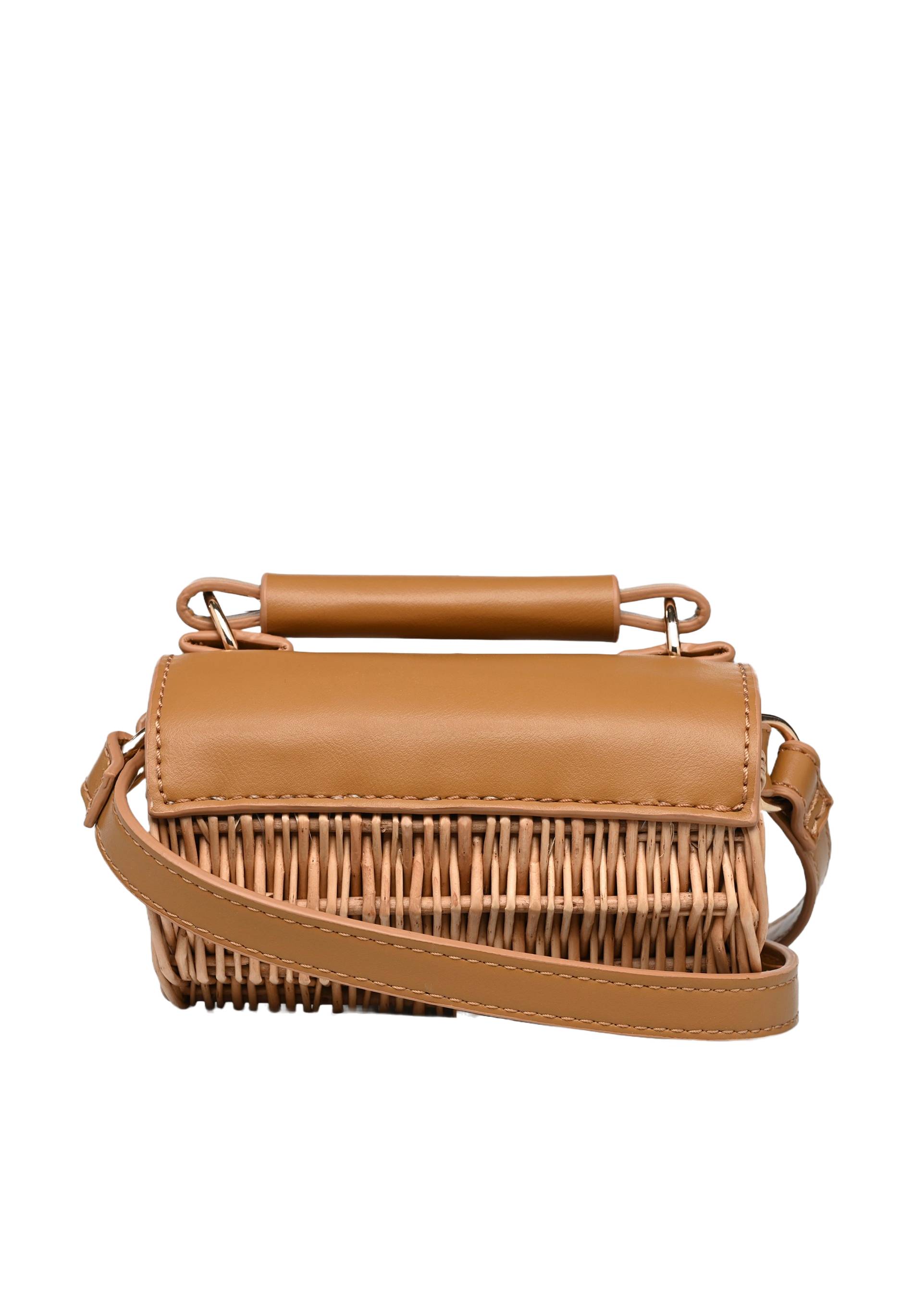 Sac en boîte tressée, Beige clair, large image number 4