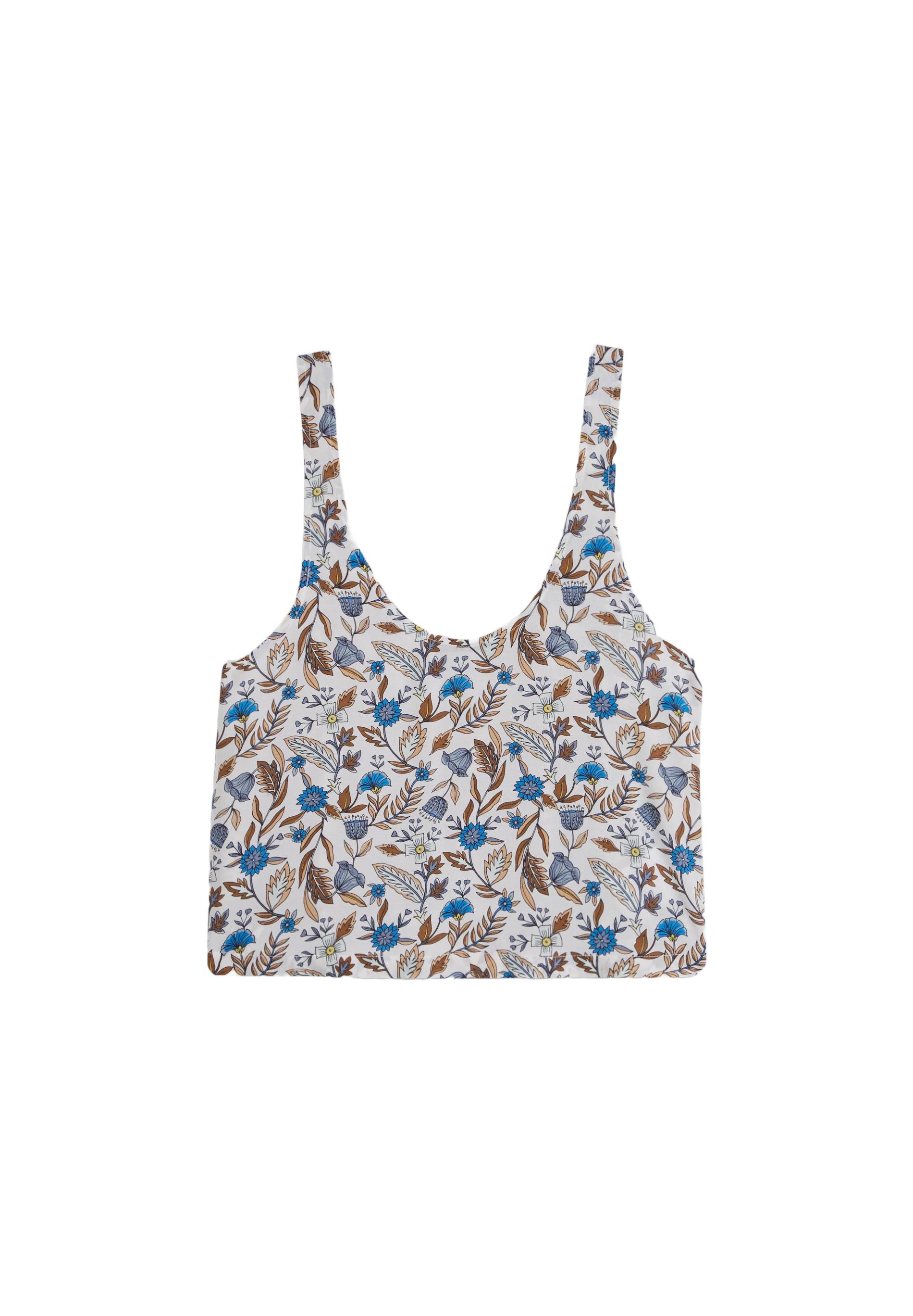 Top en viscose imprimé, Ecru, large image number 5