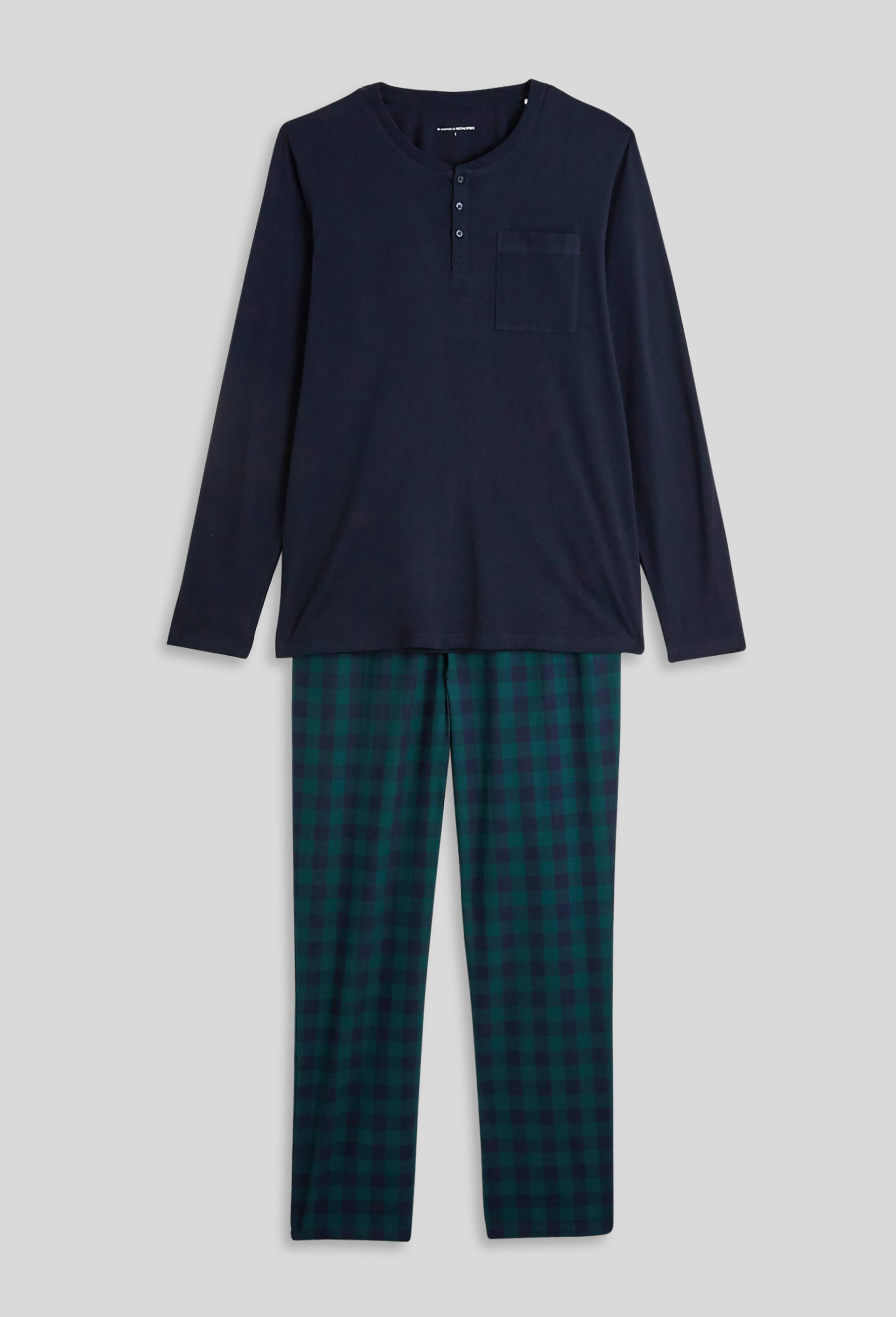 Pyjama en coton, Vert foncé, large image number 2.0