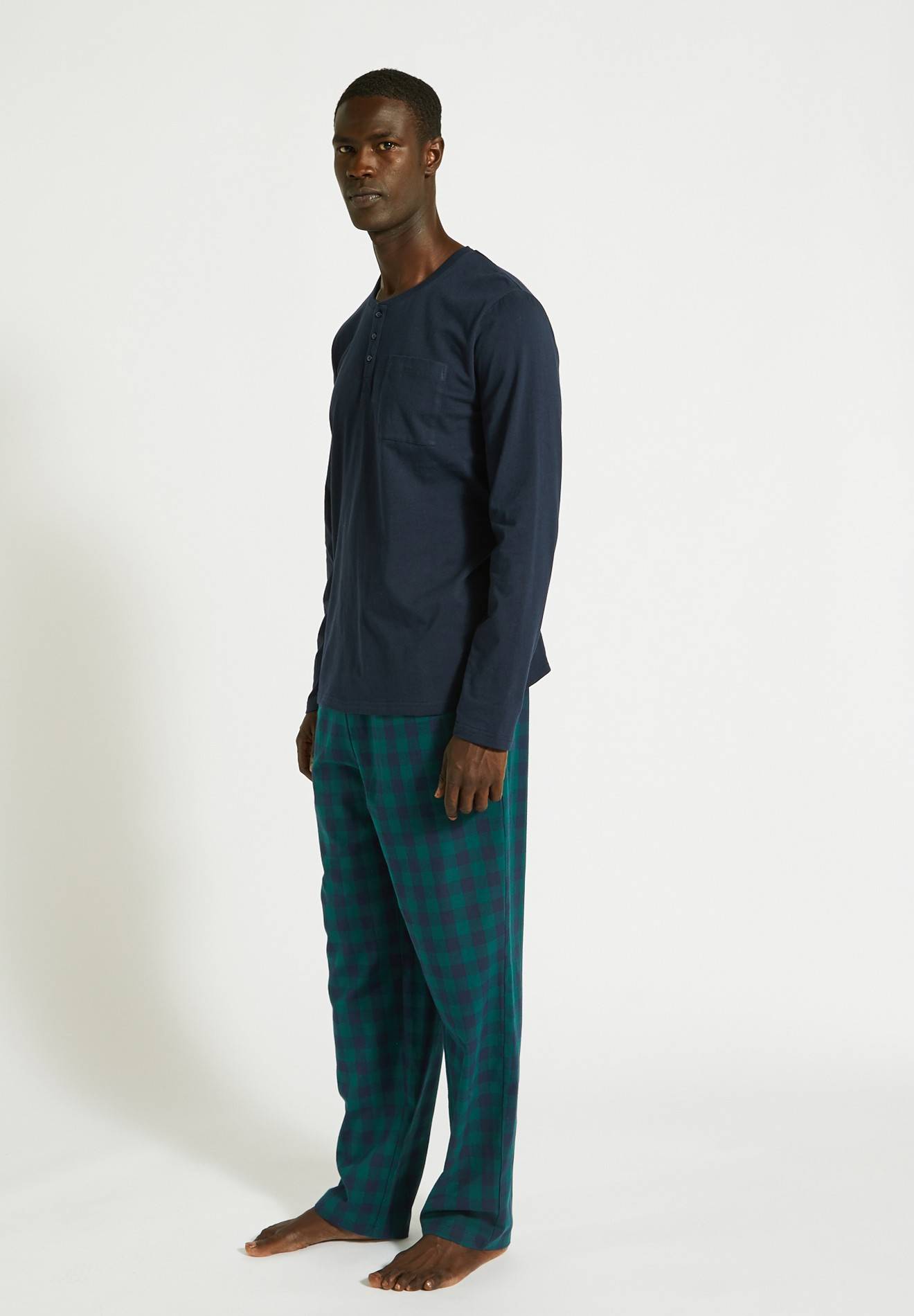 Pyjama en coton, Vert foncé, large image number 3.0