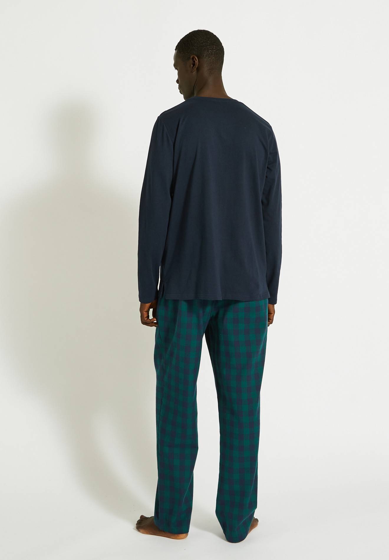 Pyjama en coton, Vert foncé, large image number 4.0
